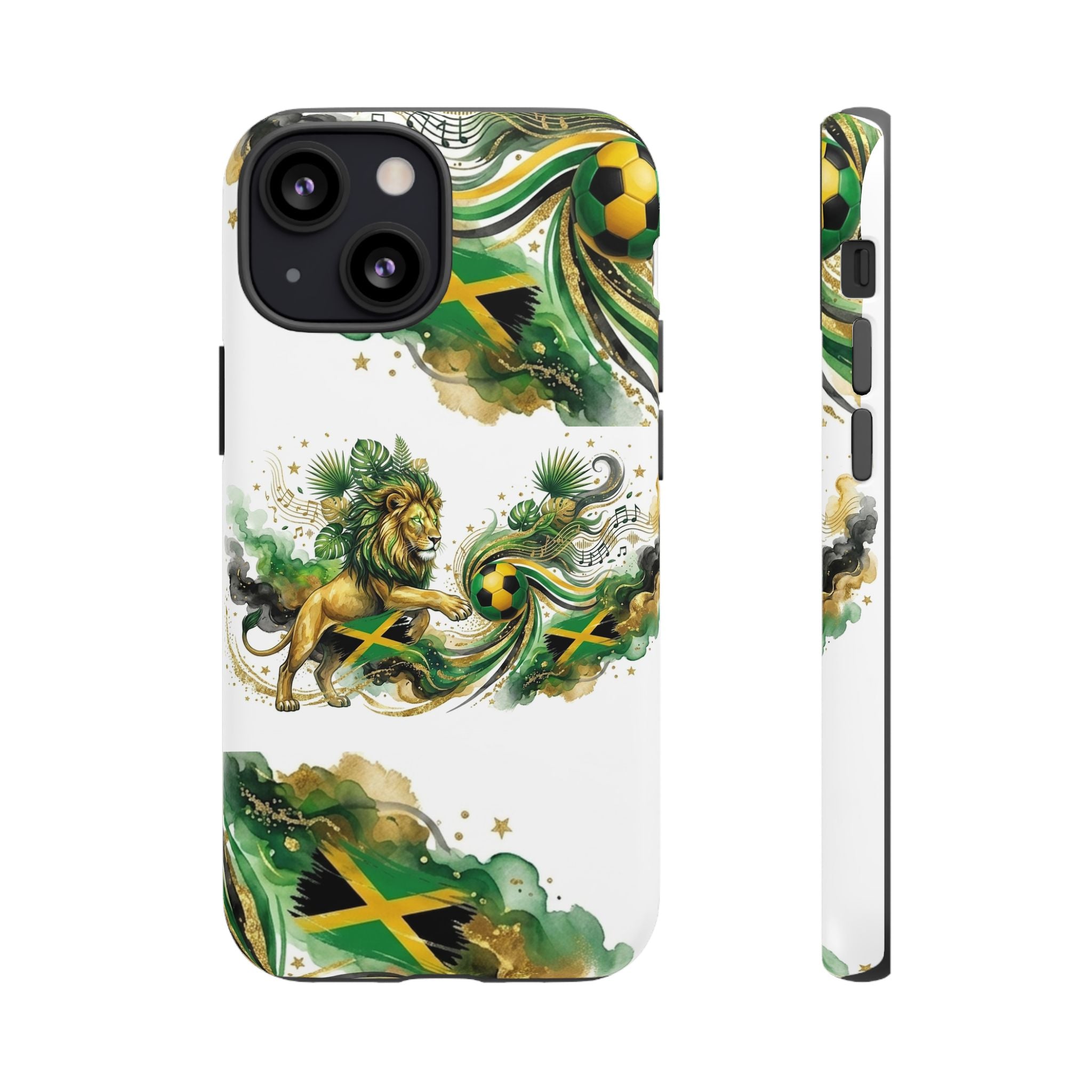 Jamaica Lion Phone Case — Jamaican Flag Rasta Protective Tough Case