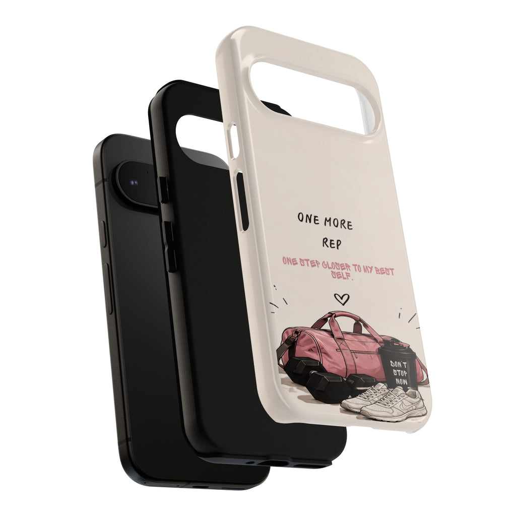 Gym Phone Case — "One More Rep" Workout Duffle & Sneakers Protective Case