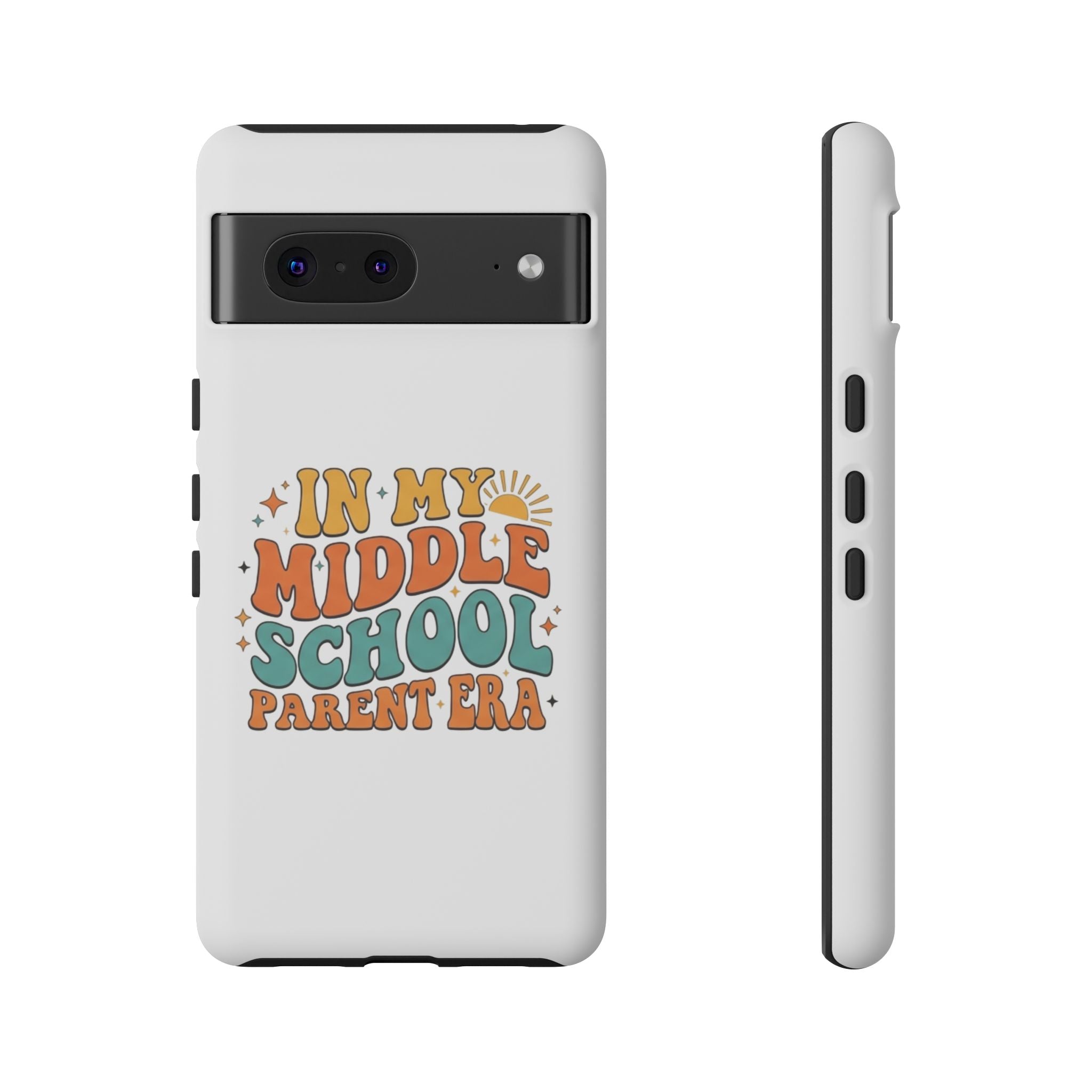 Middle School Parent Phone Case — "In My Middle School Parent Era" Retro Design