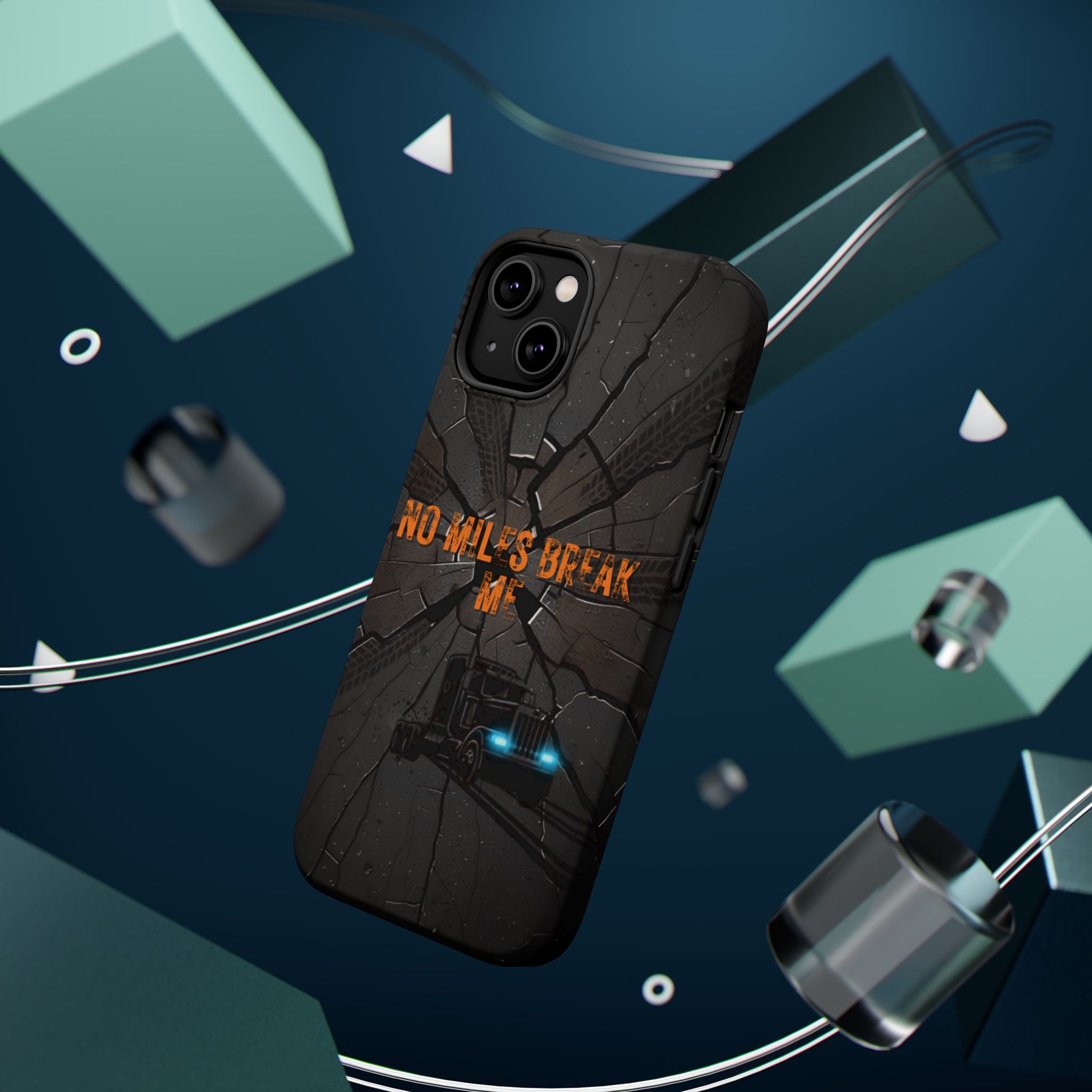 Phone Case — Fiery Semi Truck Magnetic Impact-Resistant Case