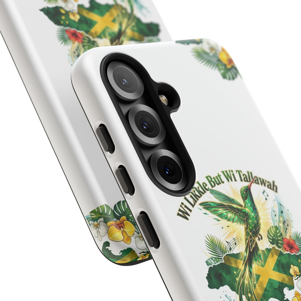 Jamaica Hummingbird Phone Case — “Wi Likkle But Wi Tallawah” Tropical Protective Cover