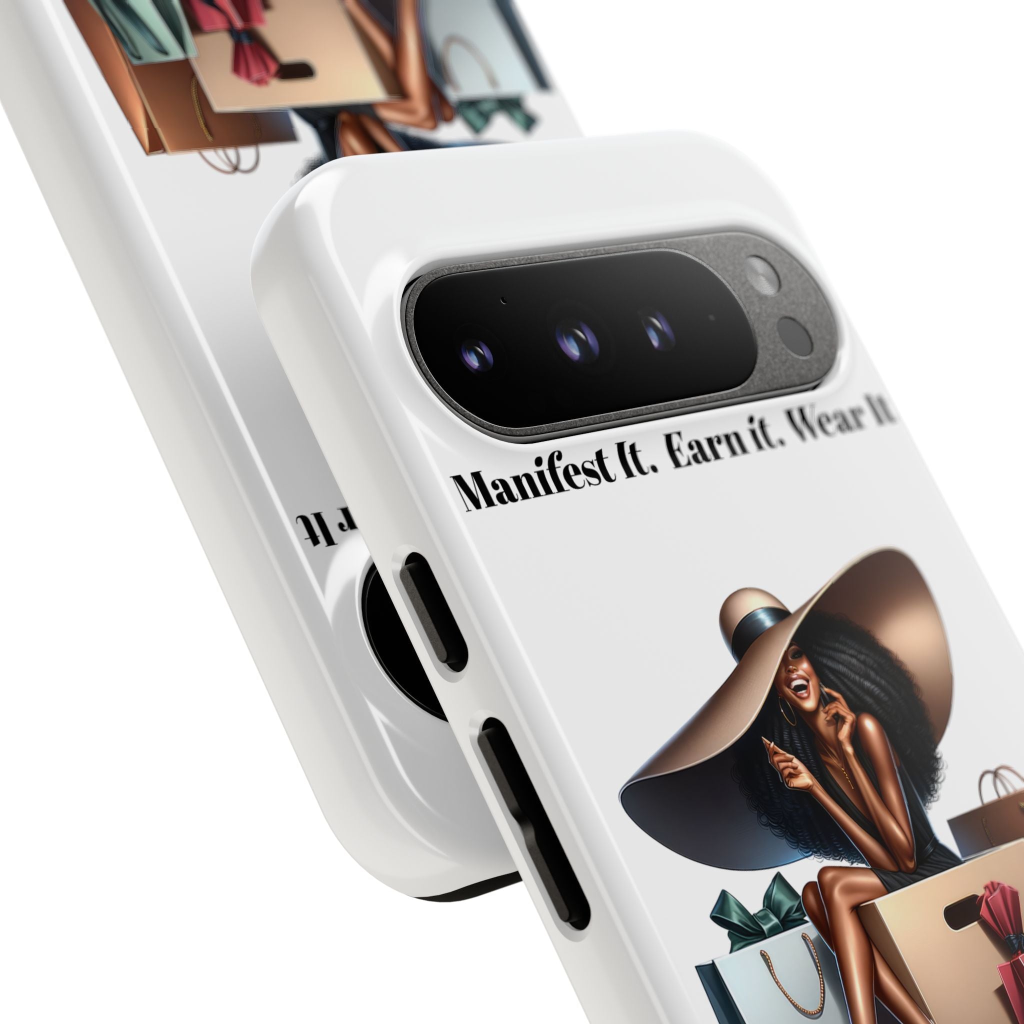Phone Case - "Manifest It. Earn It. Wear It." Chic Shopper Design