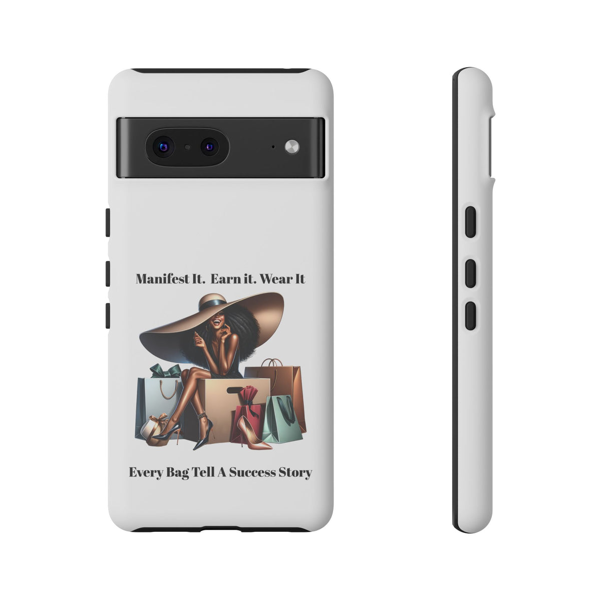 Phone Case - "Manifest It. Earn It. Wear It." Chic Shopper Design