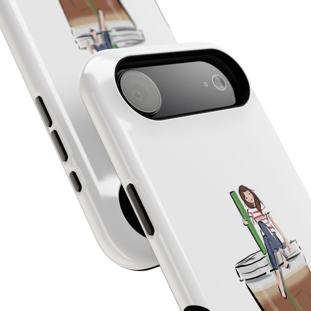 Iced Coffee & Me Phone Case — Cute Illustration 'Emotional Support Iced Coffee' Impact-Resistant Case