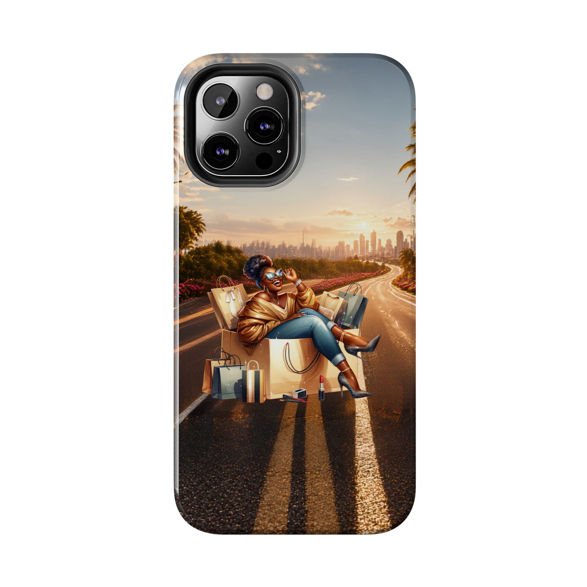 Sunset Roadtrip Tough Phone Case — Relaxed Traveler Design