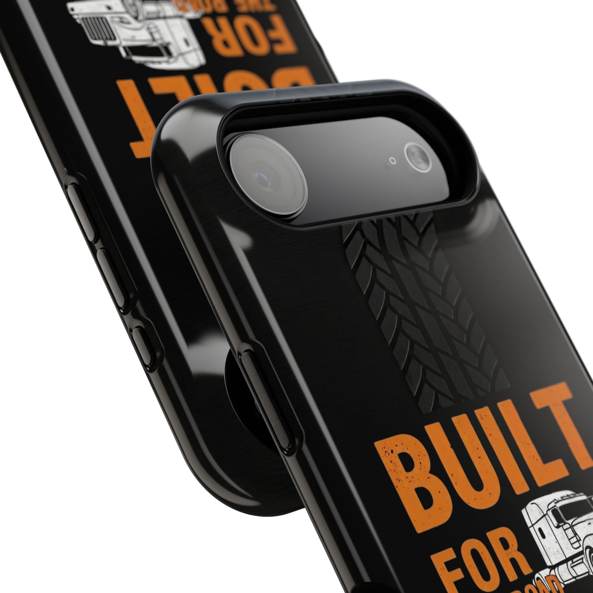 Phone Case — "Built for the Road" Truck Tire-Track Impact-Resistant Case