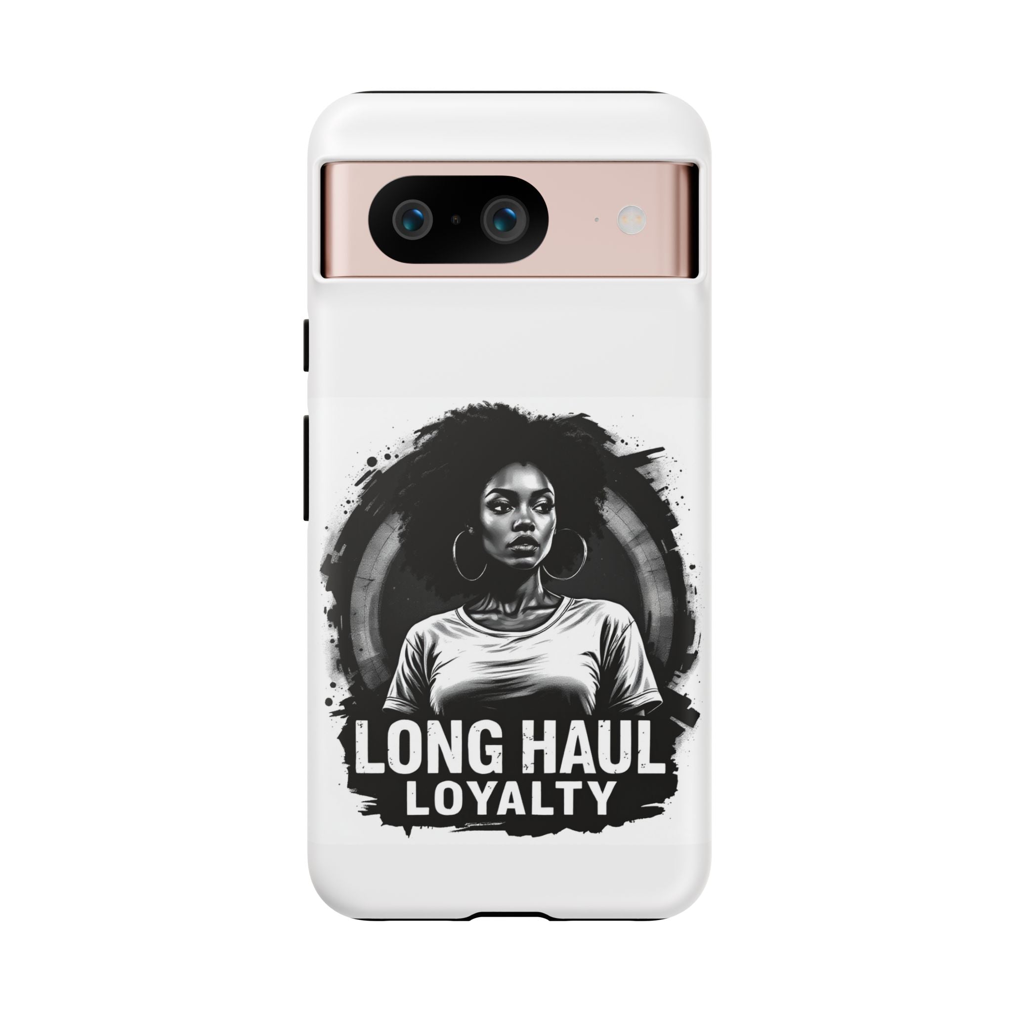 Phone Case — "Long Haul Loyalty" Black & White Portrait Protective Case
