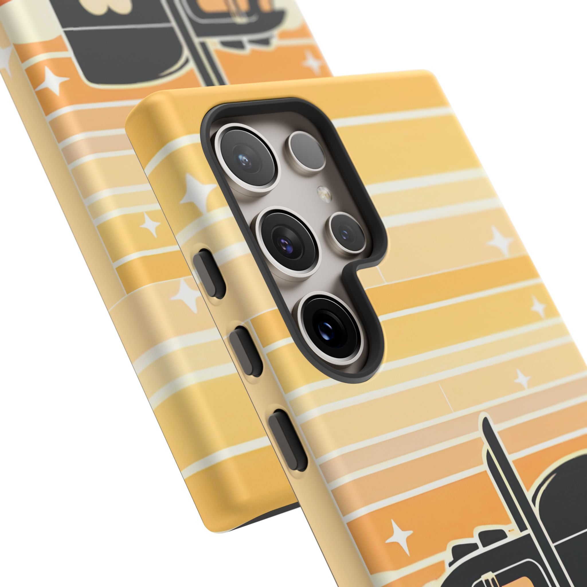 Trucker Heart Phone Case — Retro Semi Truck Protective Phone Cover