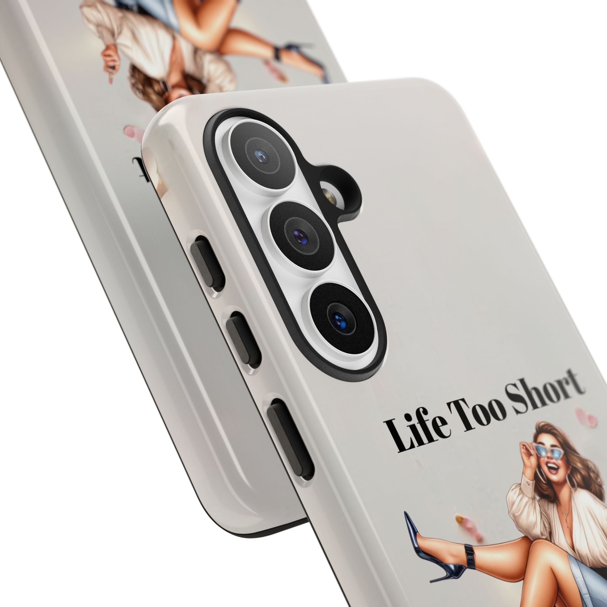 Phone Case — "Life Too Short For Empty Bag" Fashion Shopper Design