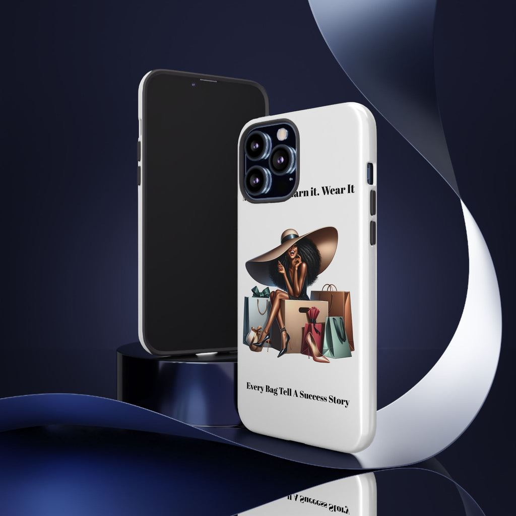 Phone Case - "Manifest It. Earn It. Wear It." Chic Shopper Design