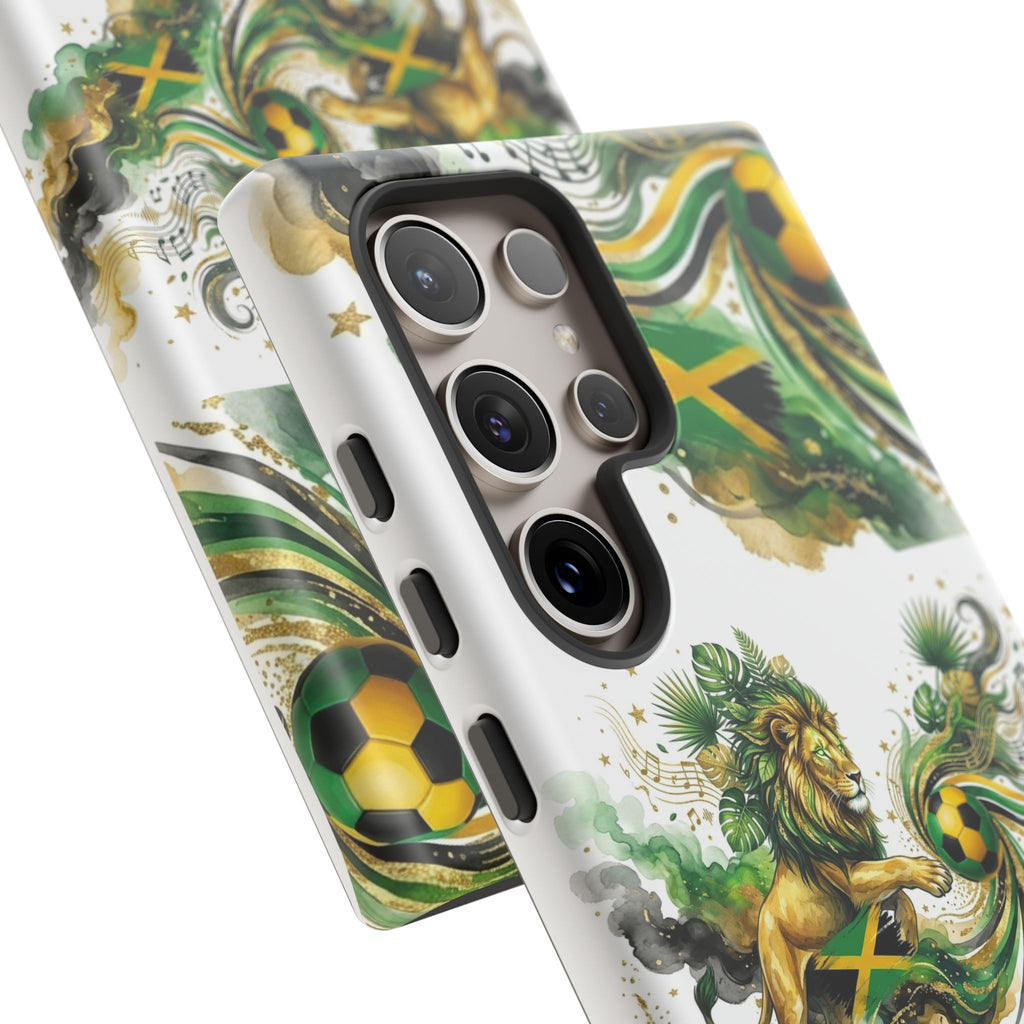 Jamaica Lion Phone Case — Jamaican Flag Rasta Protective Tough Case