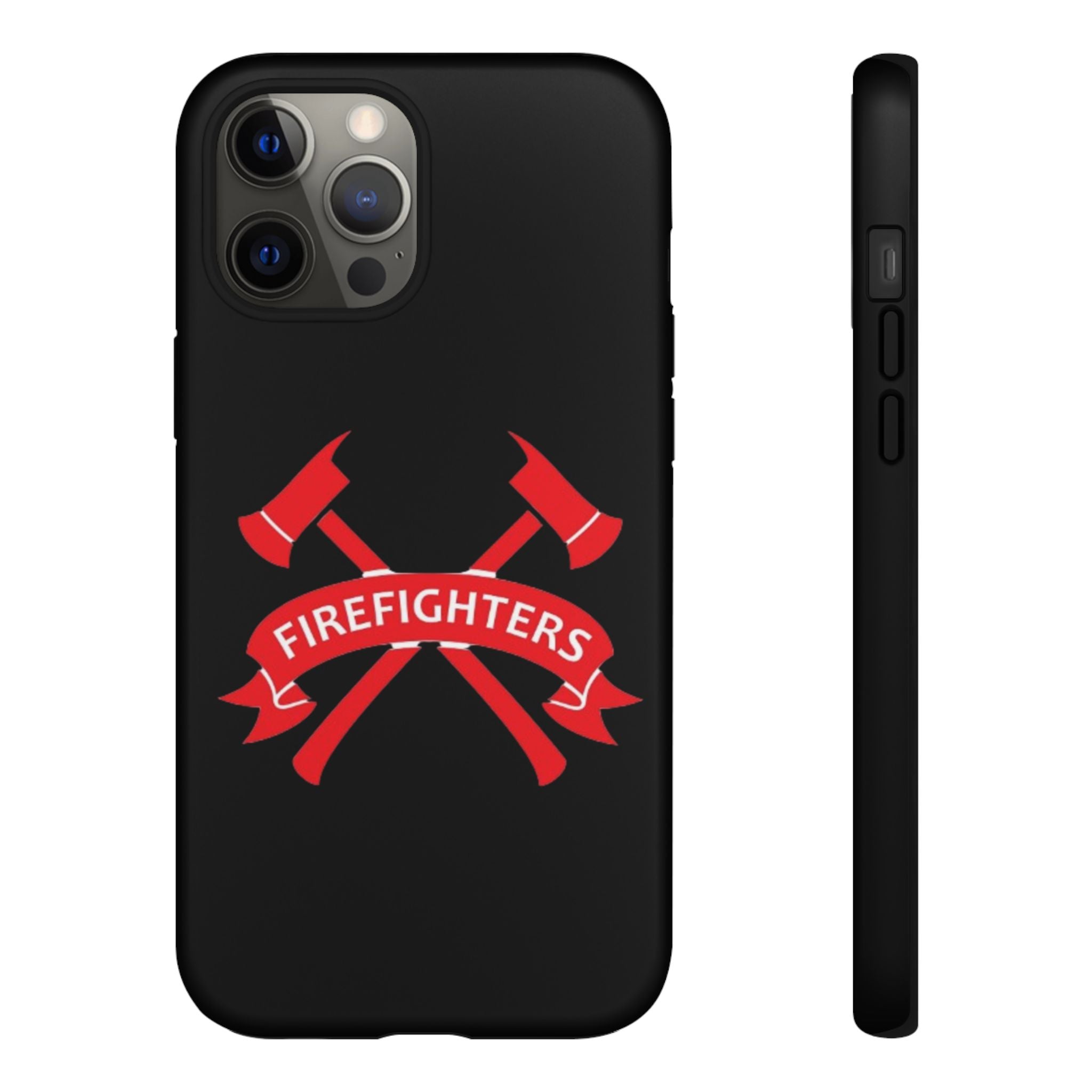 Firefighters Tough Phone Case — Red Crossed Axes Design