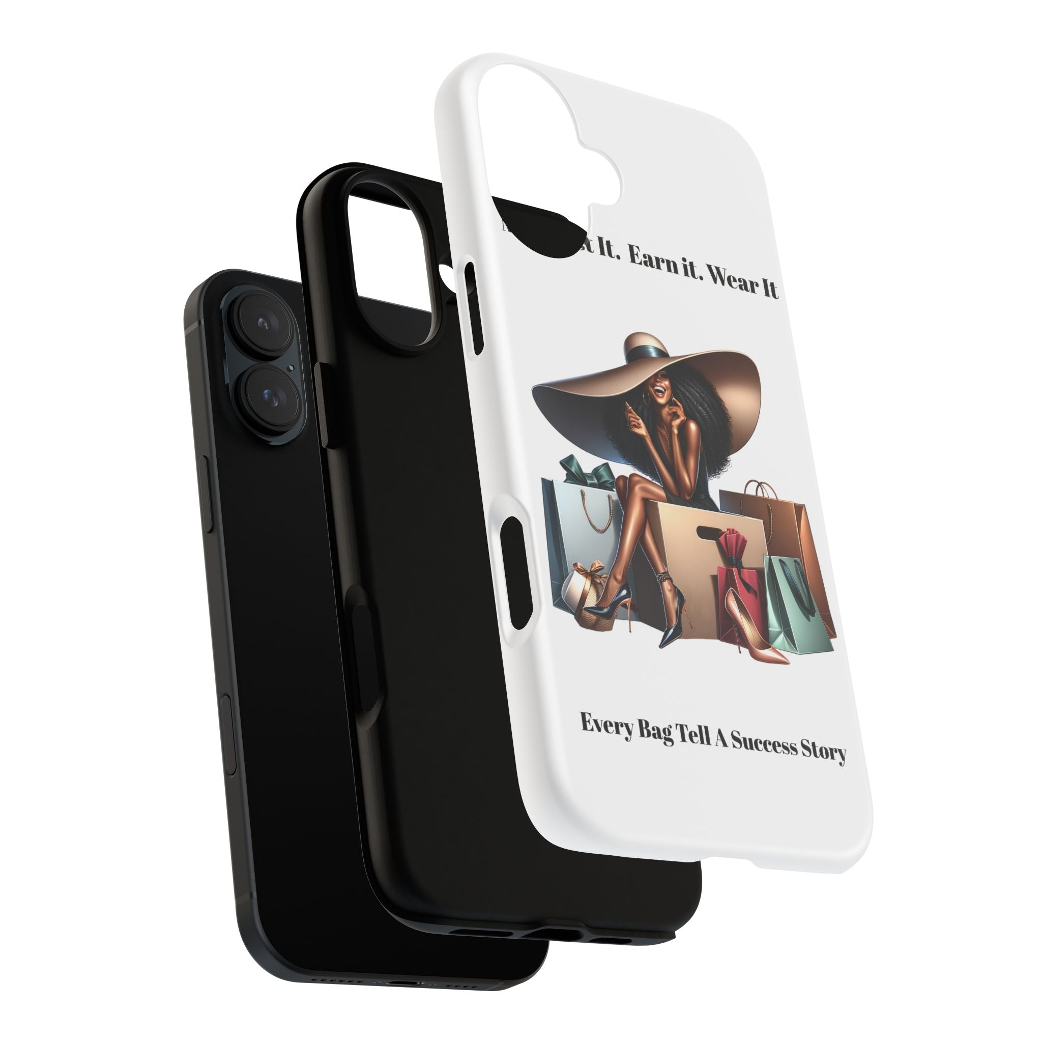 Phone Case - "Manifest It. Earn It. Wear It." Chic Shopper Design