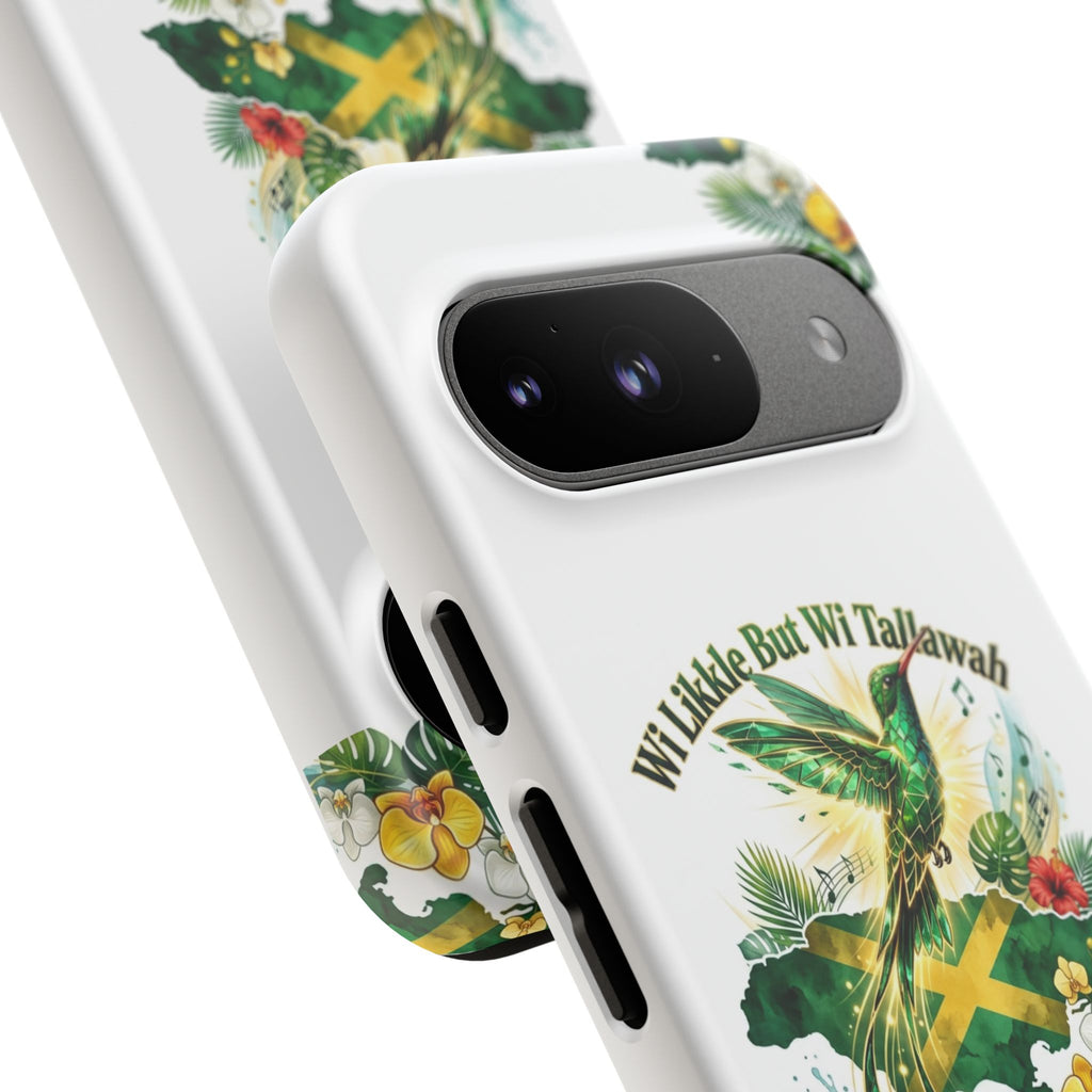 Jamaica Hummingbird Phone Case — “Wi Likkle But Wi Tallawah” Tropical Protective Cover