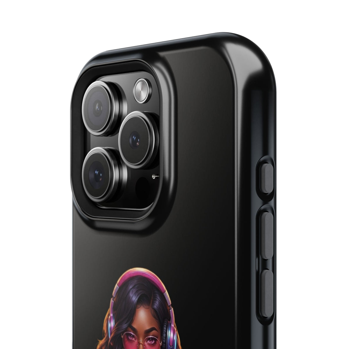 Gamer Girl Cyber Armor Phone Case — Impact‑Resistant Protective Cover