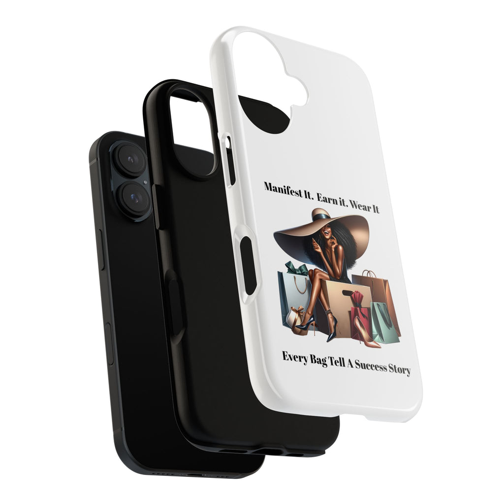 Phone Case - "Manifest It. Earn It. Wear It." Chic Shopper Design