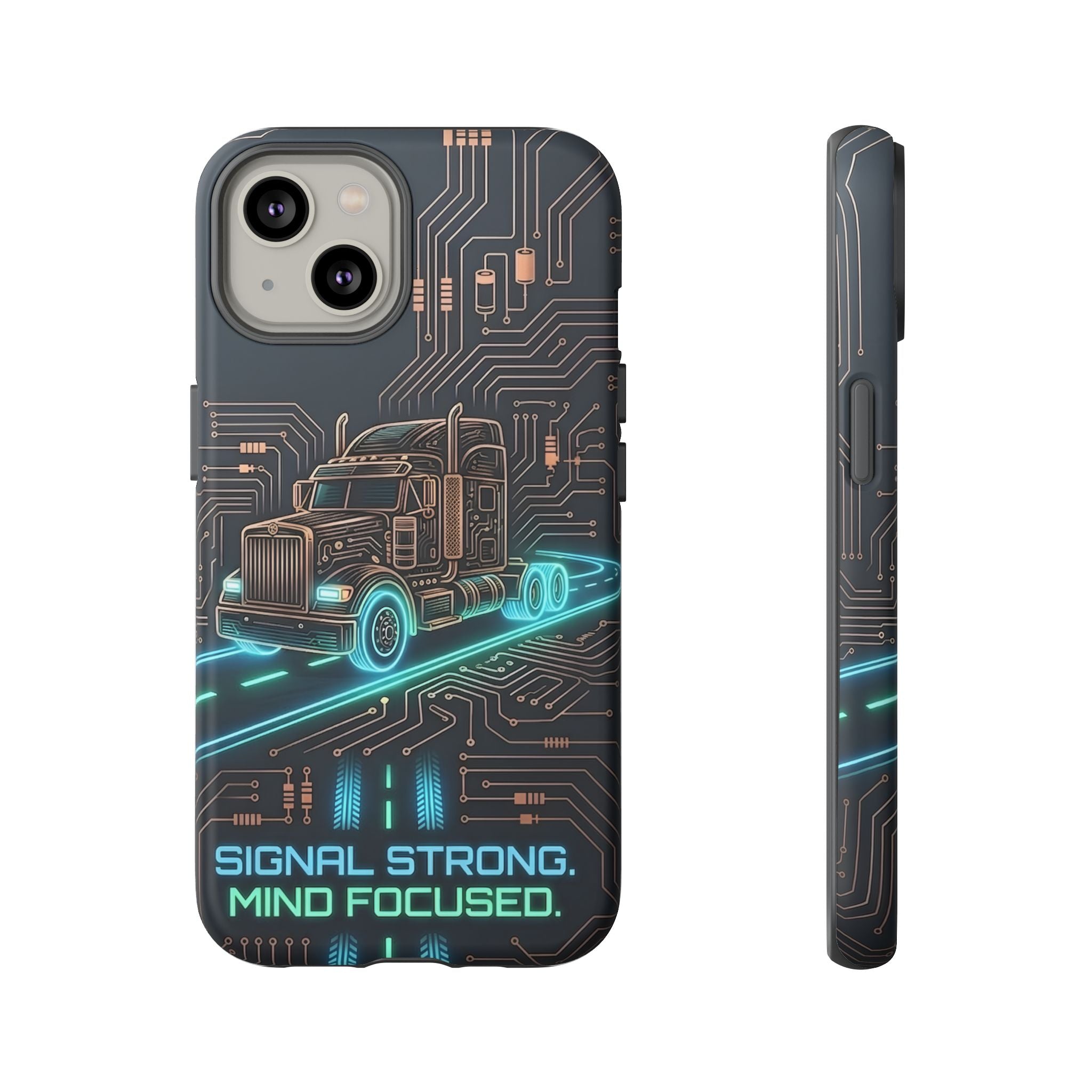 Truck Driver Gamer Phone Case — “Real Life. No Pause Button.”