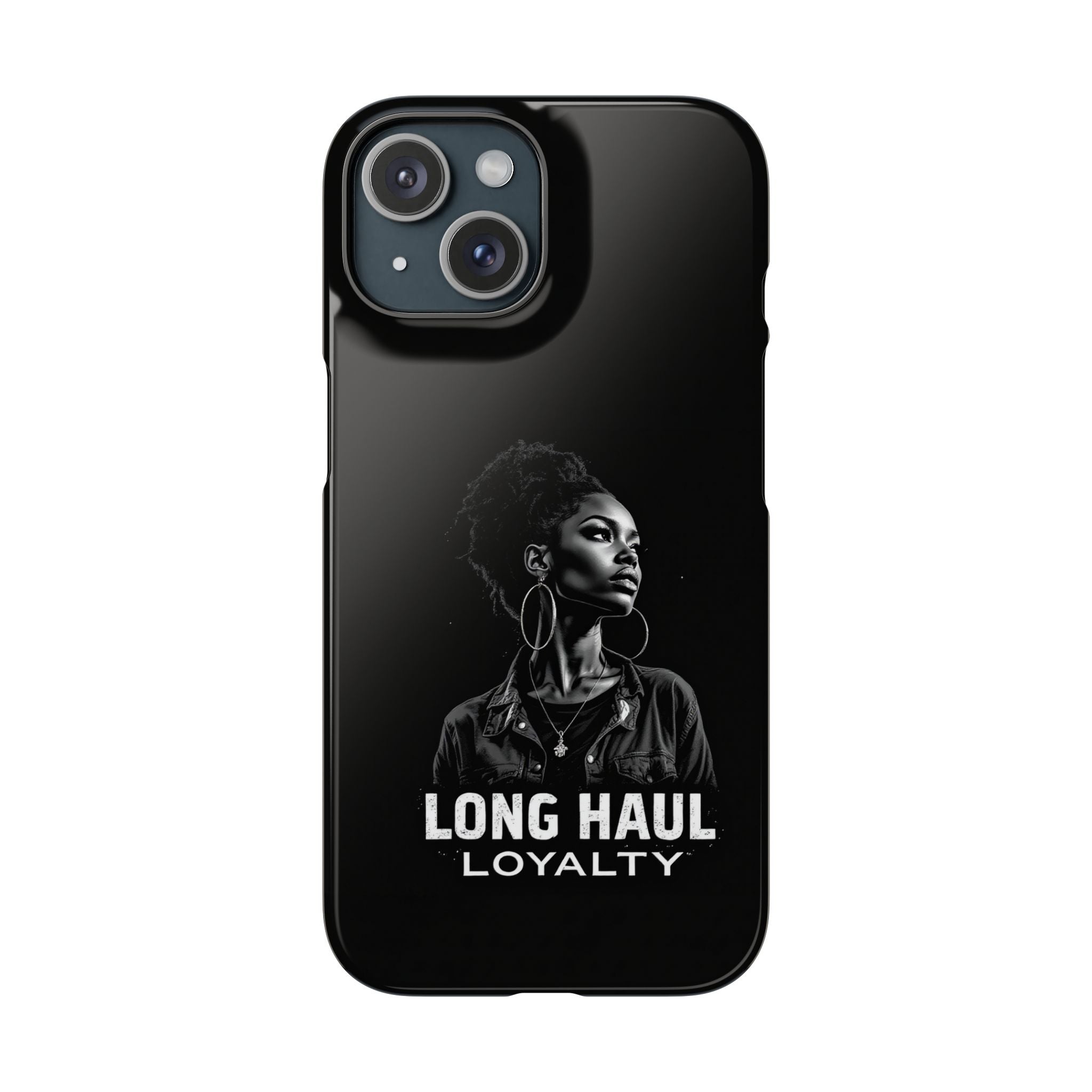 Phone Case — "Long Haul Loyalty" Black Portrait Snap Case