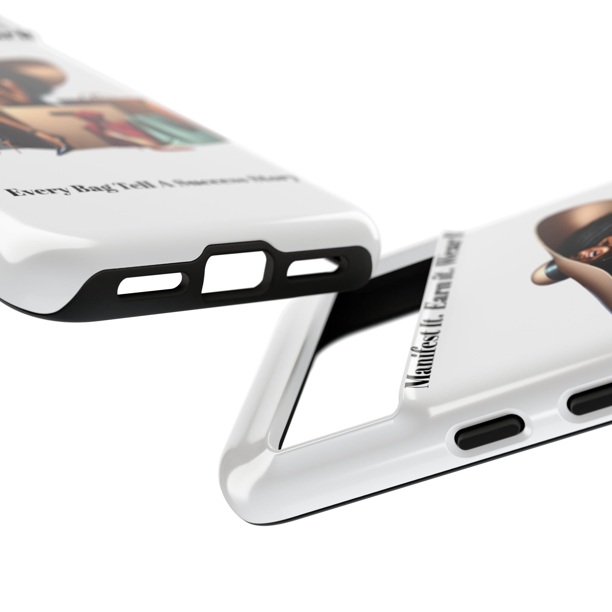 Phone Case - "Manifest It. Earn It. Wear It." Chic Shopper Design