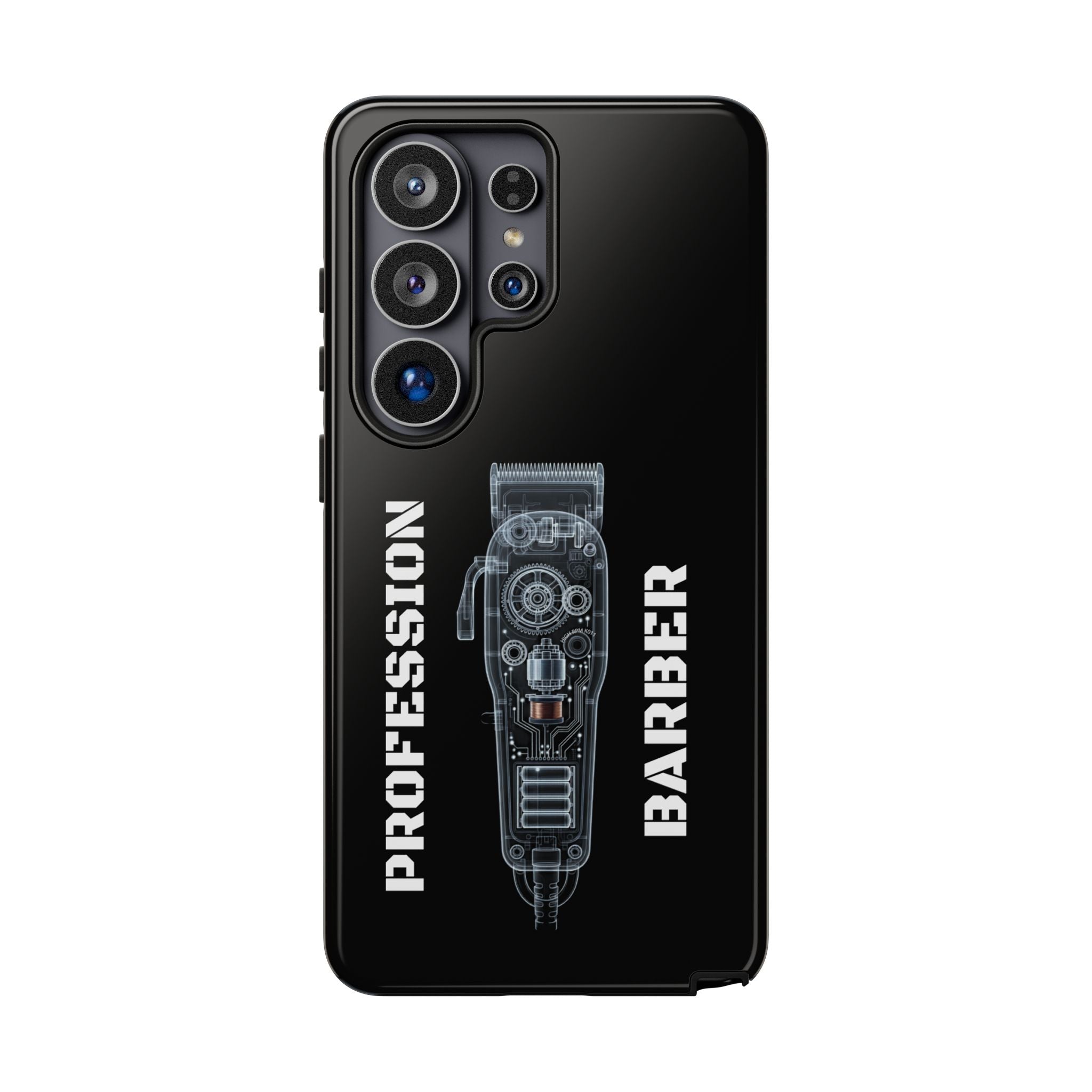 Barber Clip Cord X‑Ray Tough Phone Case – Professional Barber Gift