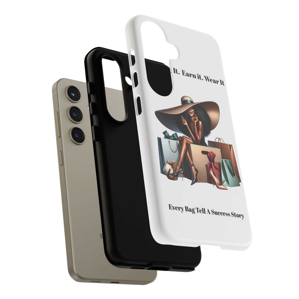 Phone Case - "Manifest It. Earn It. Wear It." Chic Shopper Design
