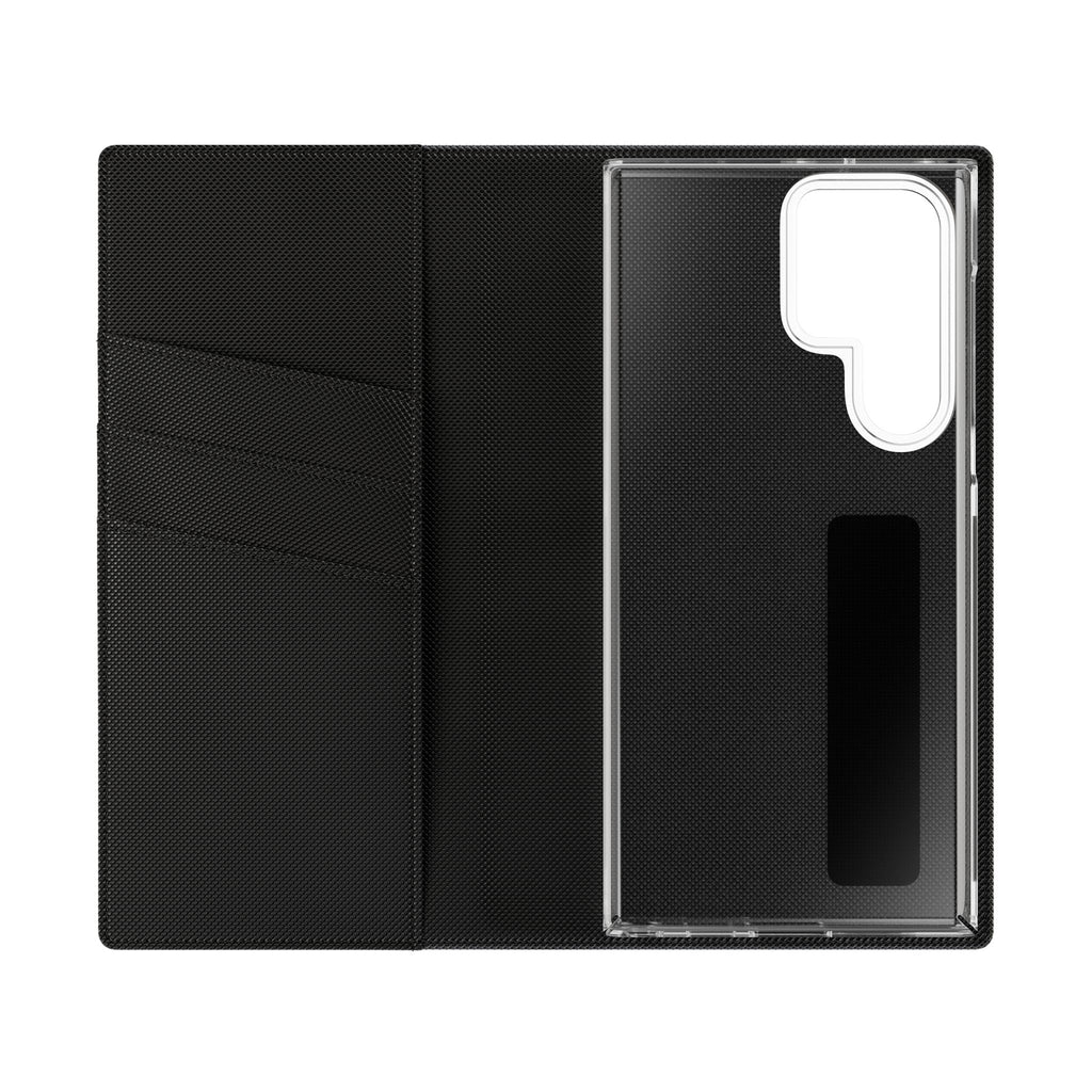 Coffee Quote Flip Phone Case — "Before we begin our conversation, let me grab my coffee."