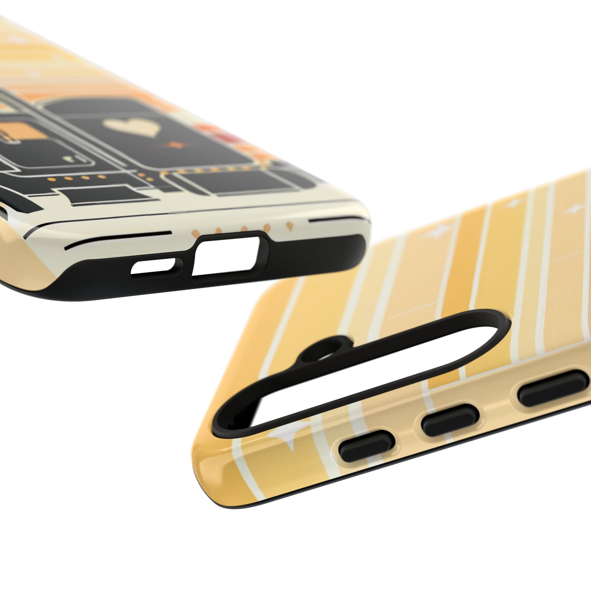 Trucker Heart Phone Case — Retro Semi Truck Protective Phone Cover