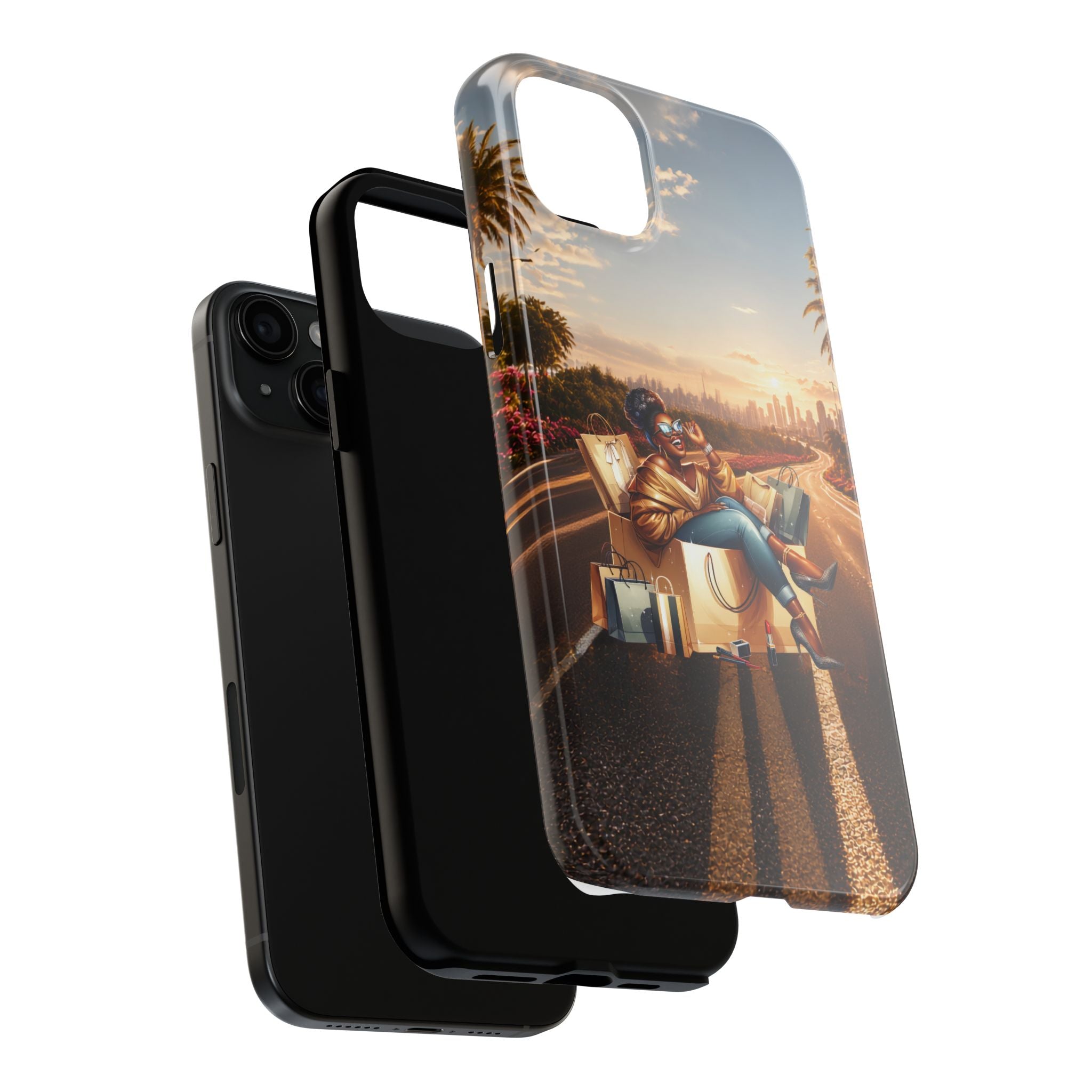 Sunset Roadtrip Tough Phone Case — Relaxed Traveler Design