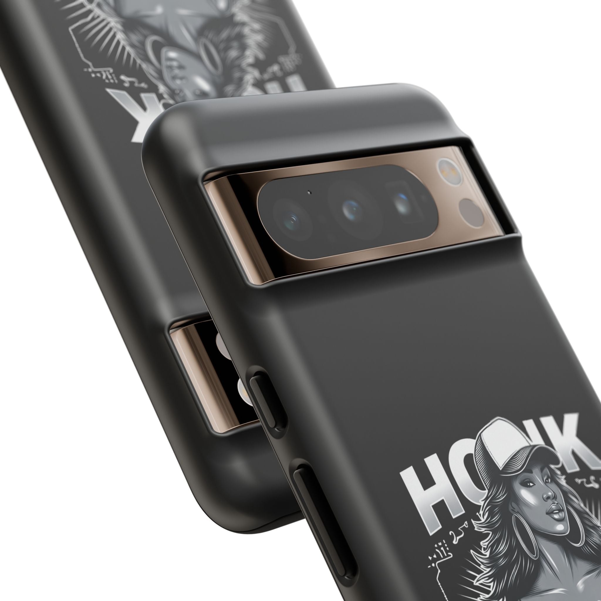 Phone Case — 'Honk' Trucker Girl Retro Semi Truck Protective Case