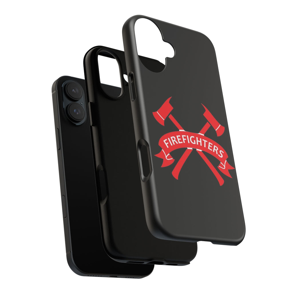 Firefighters Tough Phone Case — Red Crossed Axes Design