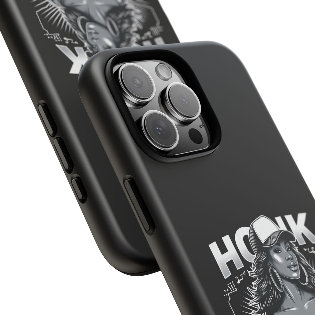 Phone Case — 'Honk' Trucker Girl Retro Semi Truck Protective Case