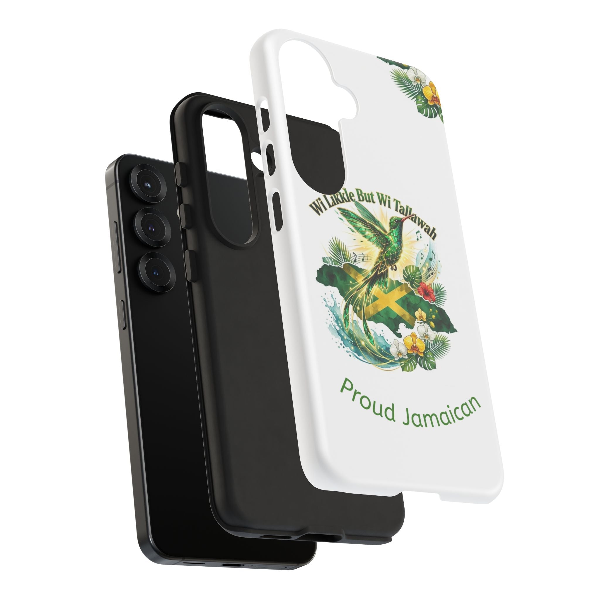 Jamaica Hummingbird Phone Case — “Wi Likkle But Wi Tallawah” Tropical Protective Cover