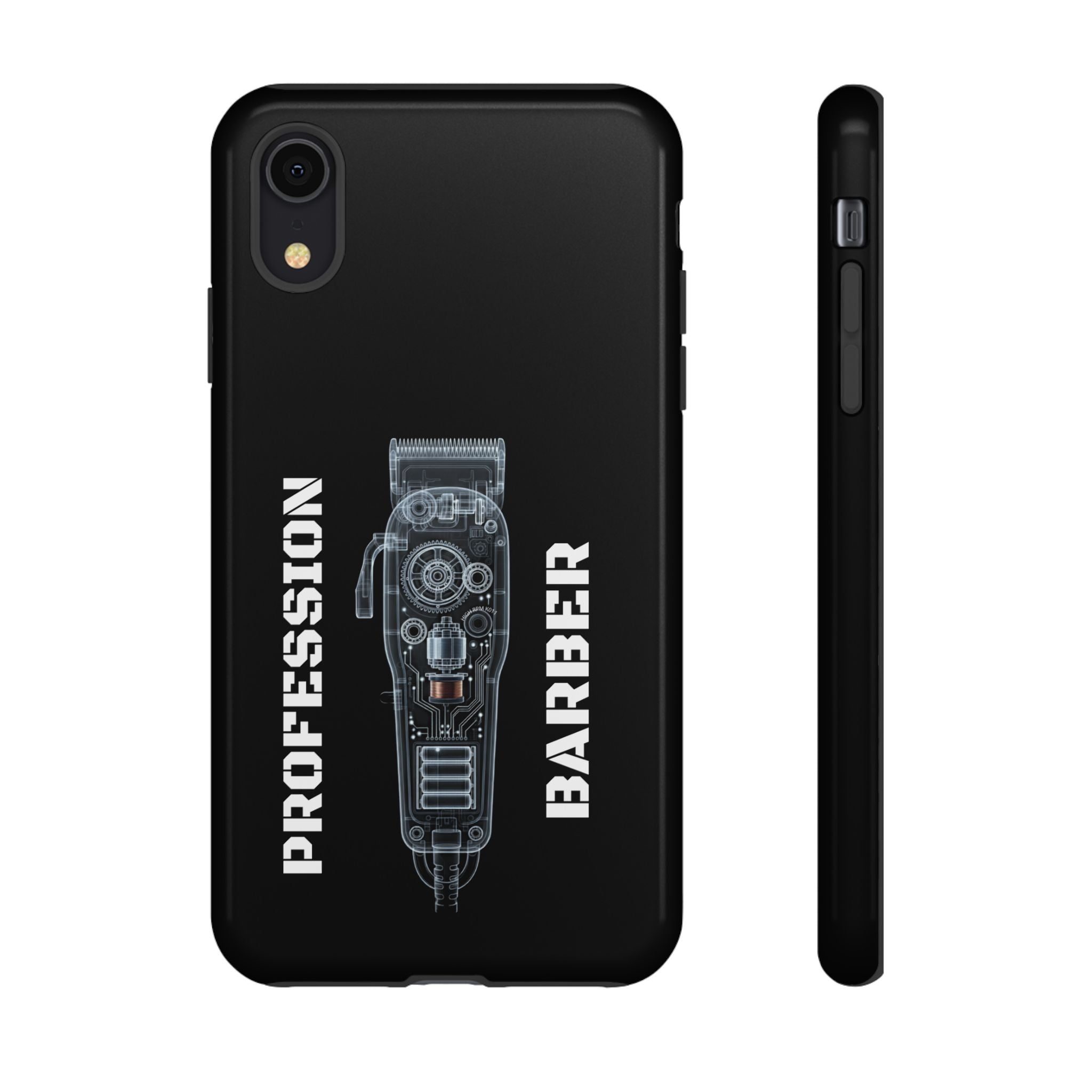 Barber Clip Cord X‑Ray Tough Phone Case – Professional Barber Gift