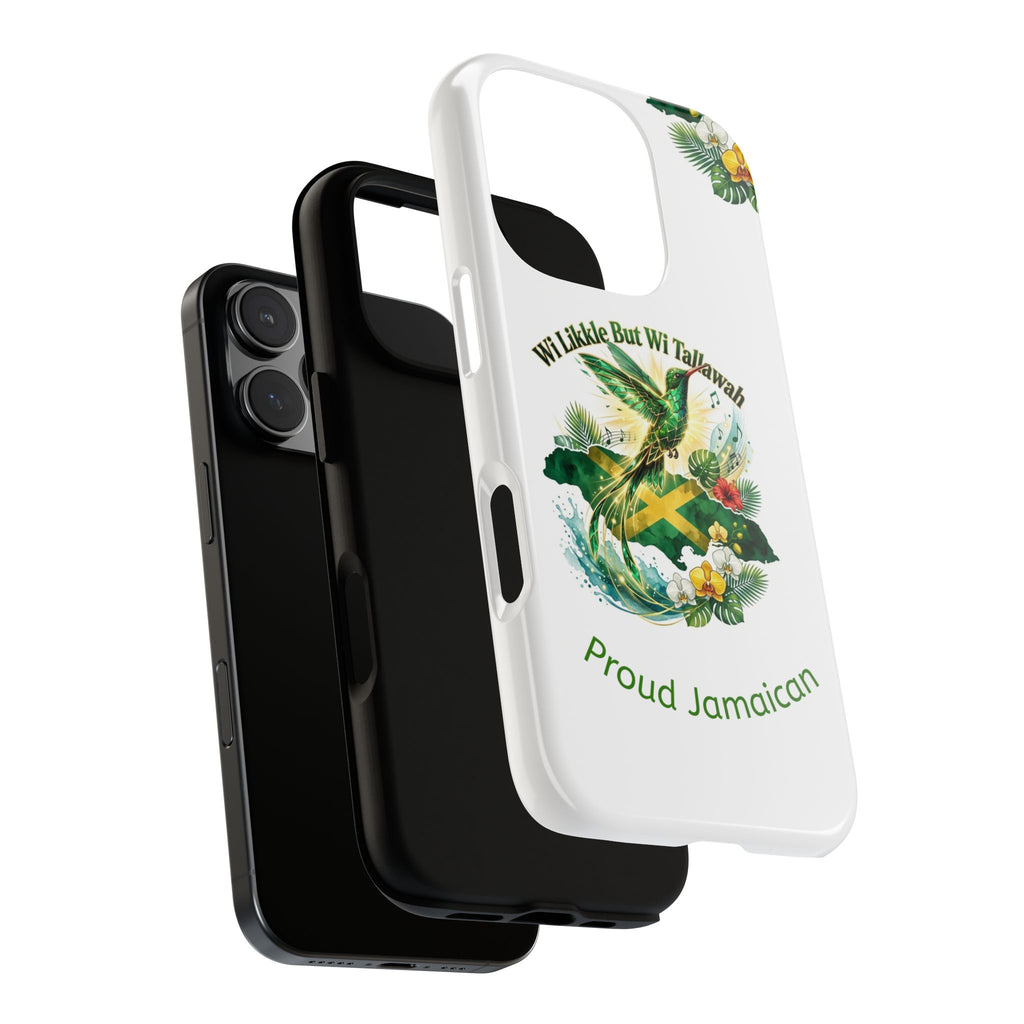 Jamaica Hummingbird Phone Case — “Wi Likkle But Wi Tallawah” Tropical Protective Cover