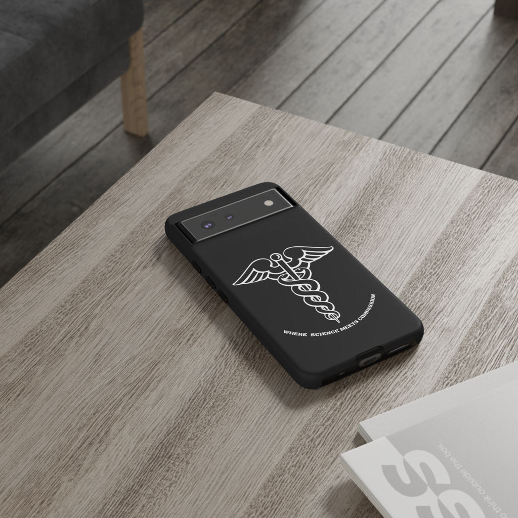 Medical Caduceus Phone Case — "Where Science Meets Compassion" Protective iPhone Cover