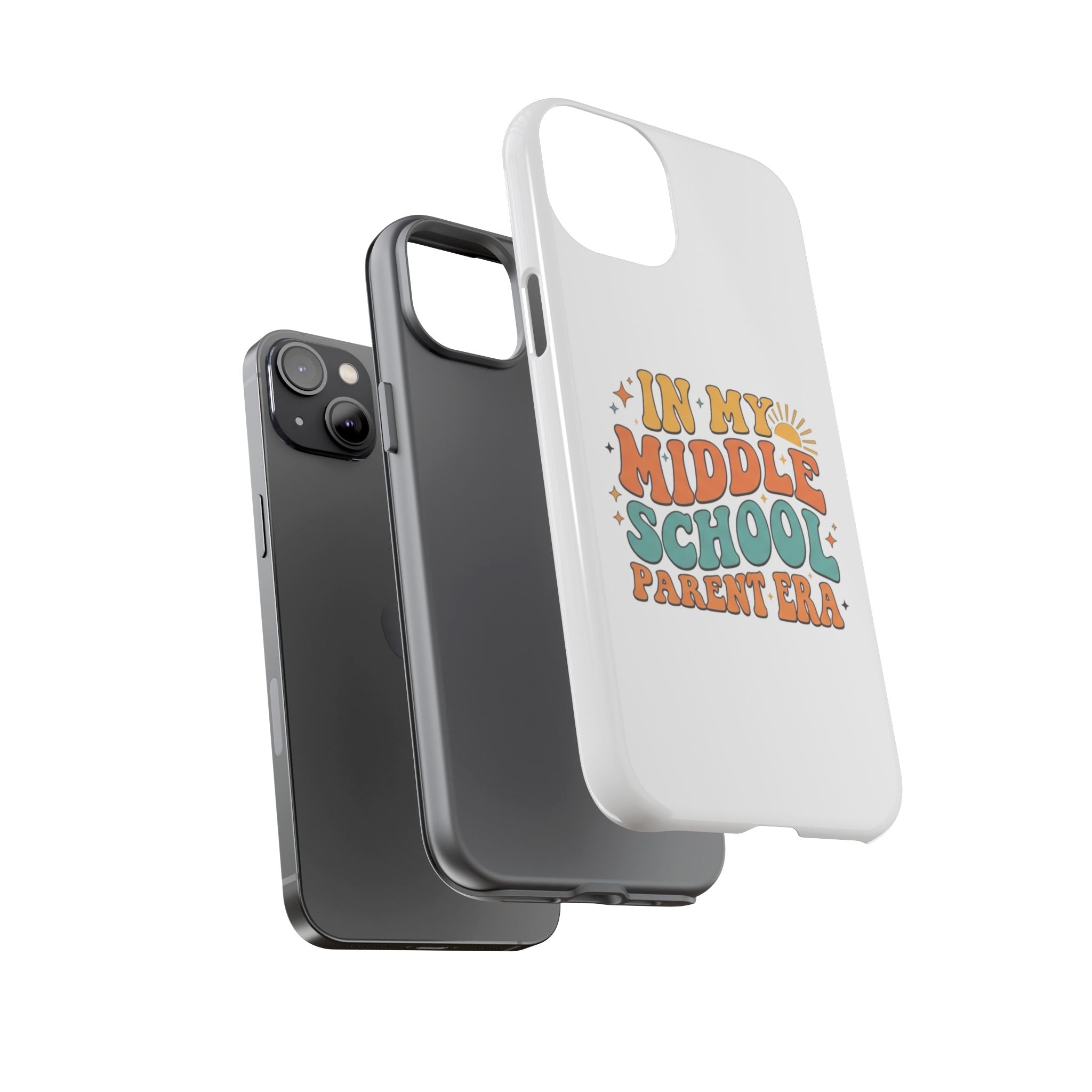 Middle School Parent Phone Case — "In My Middle School Parent Era" Retro Design