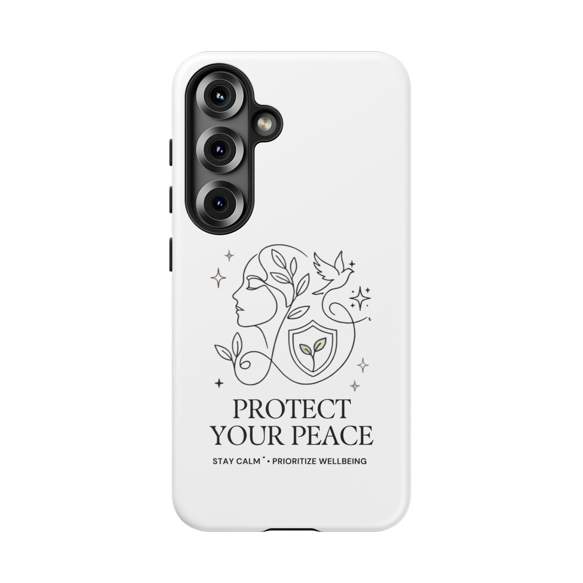 Protect Your Peace Phone Case – Minimalist Wellness iPhone Cover