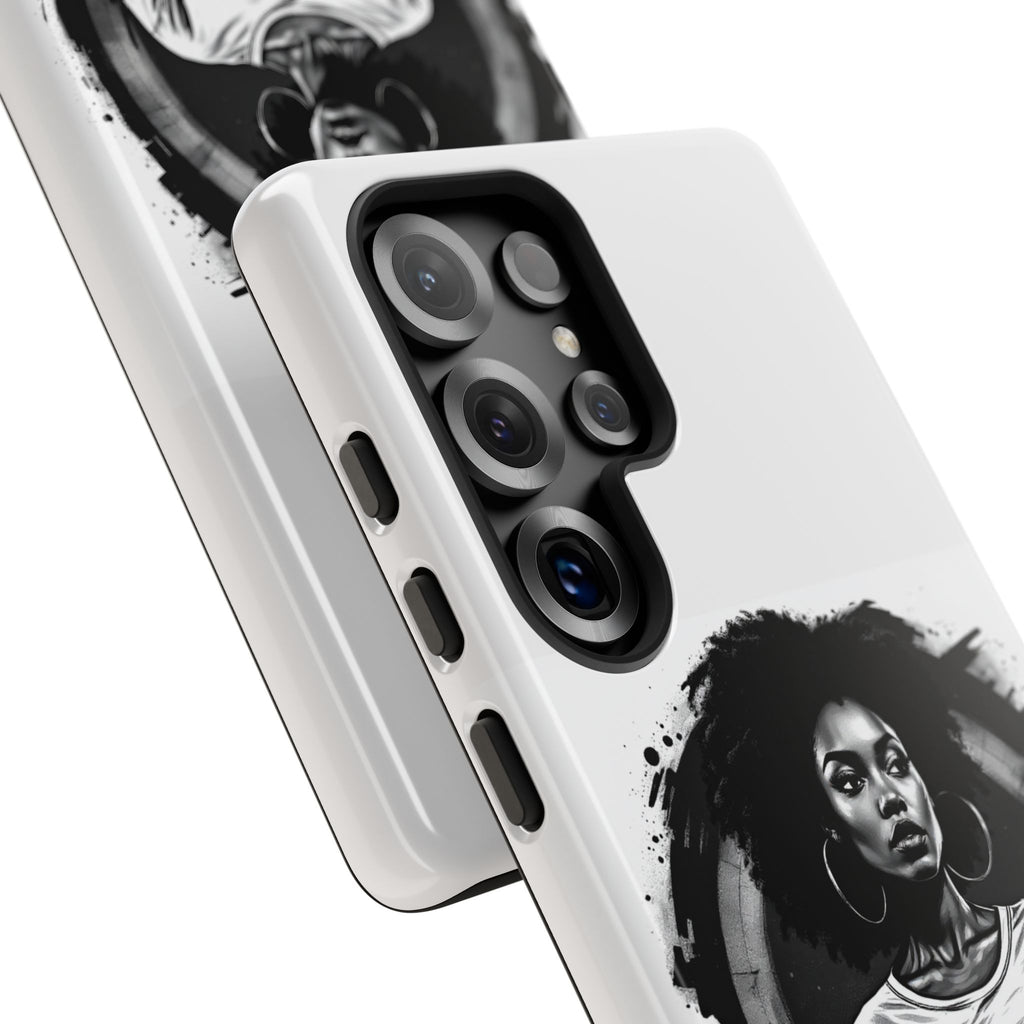 Phone Case — "Long Haul Loyalty" Black & White Portrait Protective Case