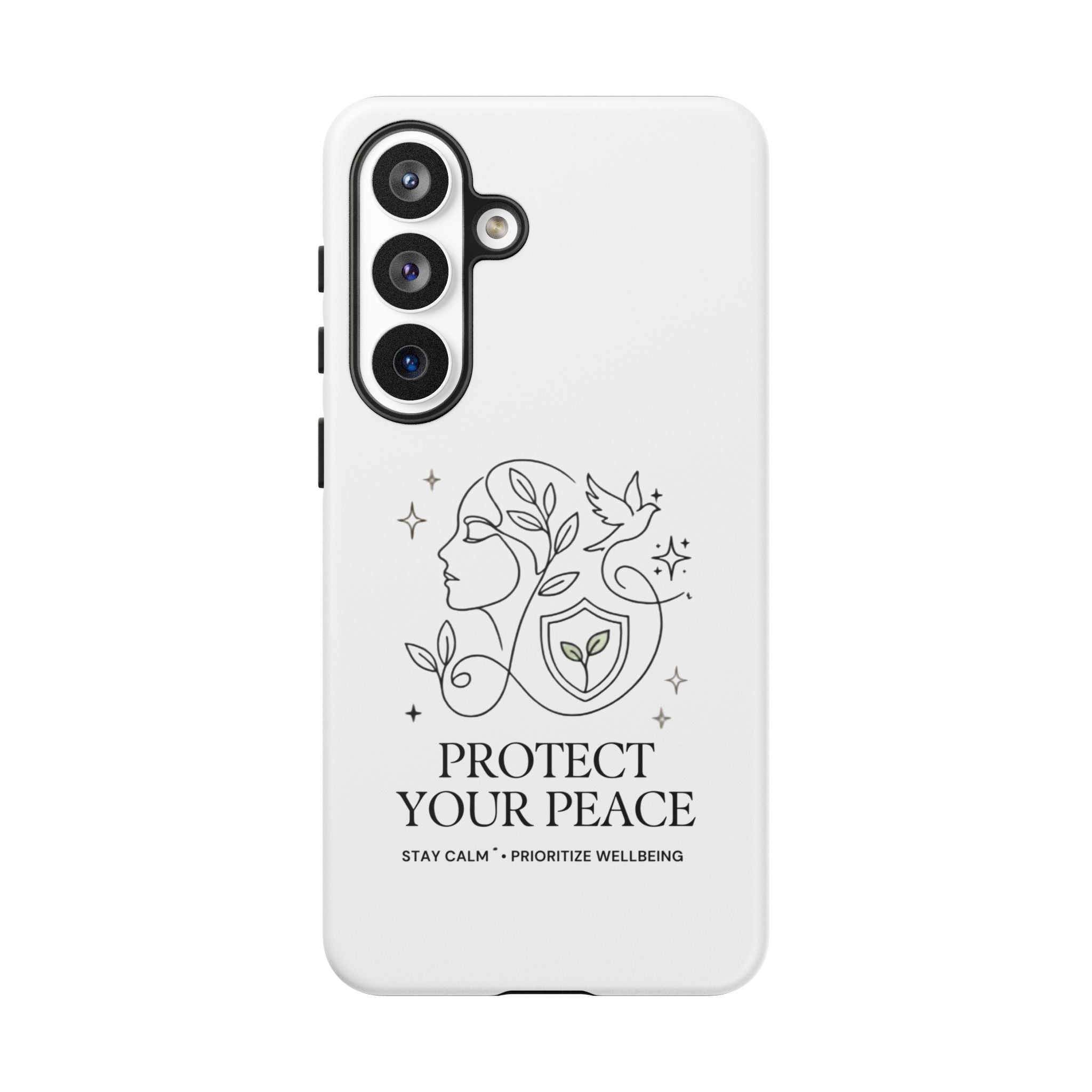 Protect Your Peace Phone Case – Minimalist Wellness iPhone Cover