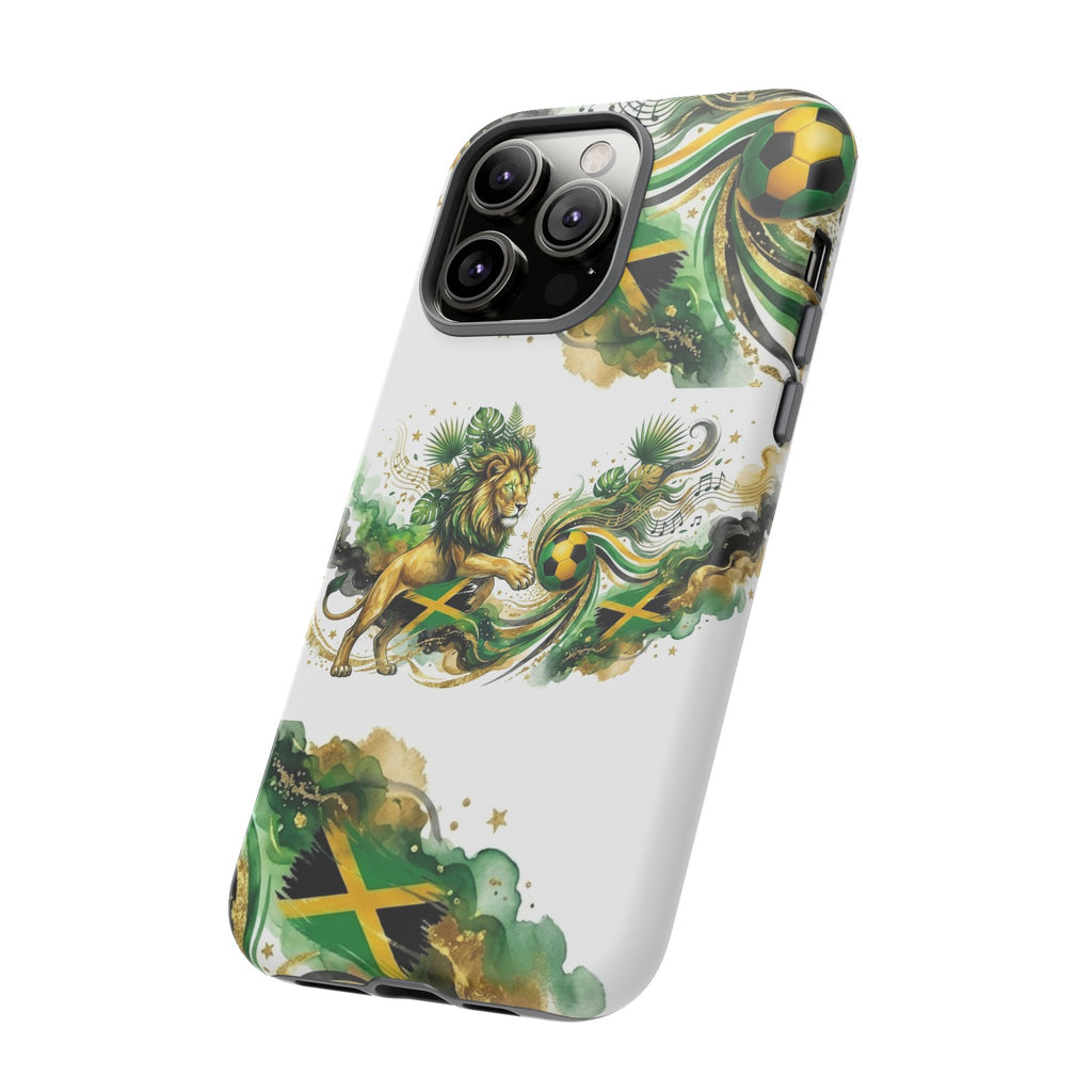 Jamaica Lion Phone Case — Jamaican Flag Rasta Protective Tough Case
