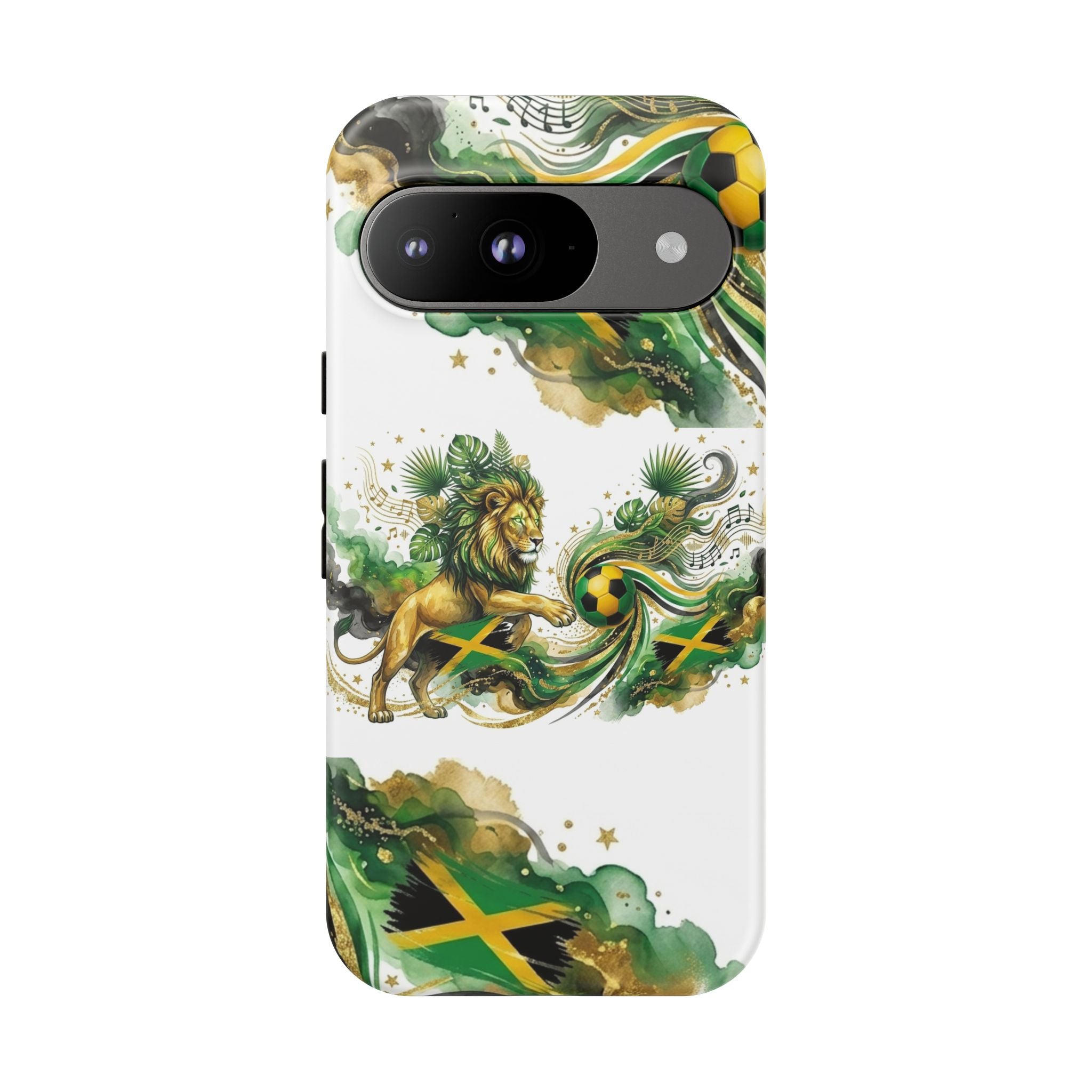 Jamaica Lion Phone Case — Jamaican Flag Rasta Protective Tough Case