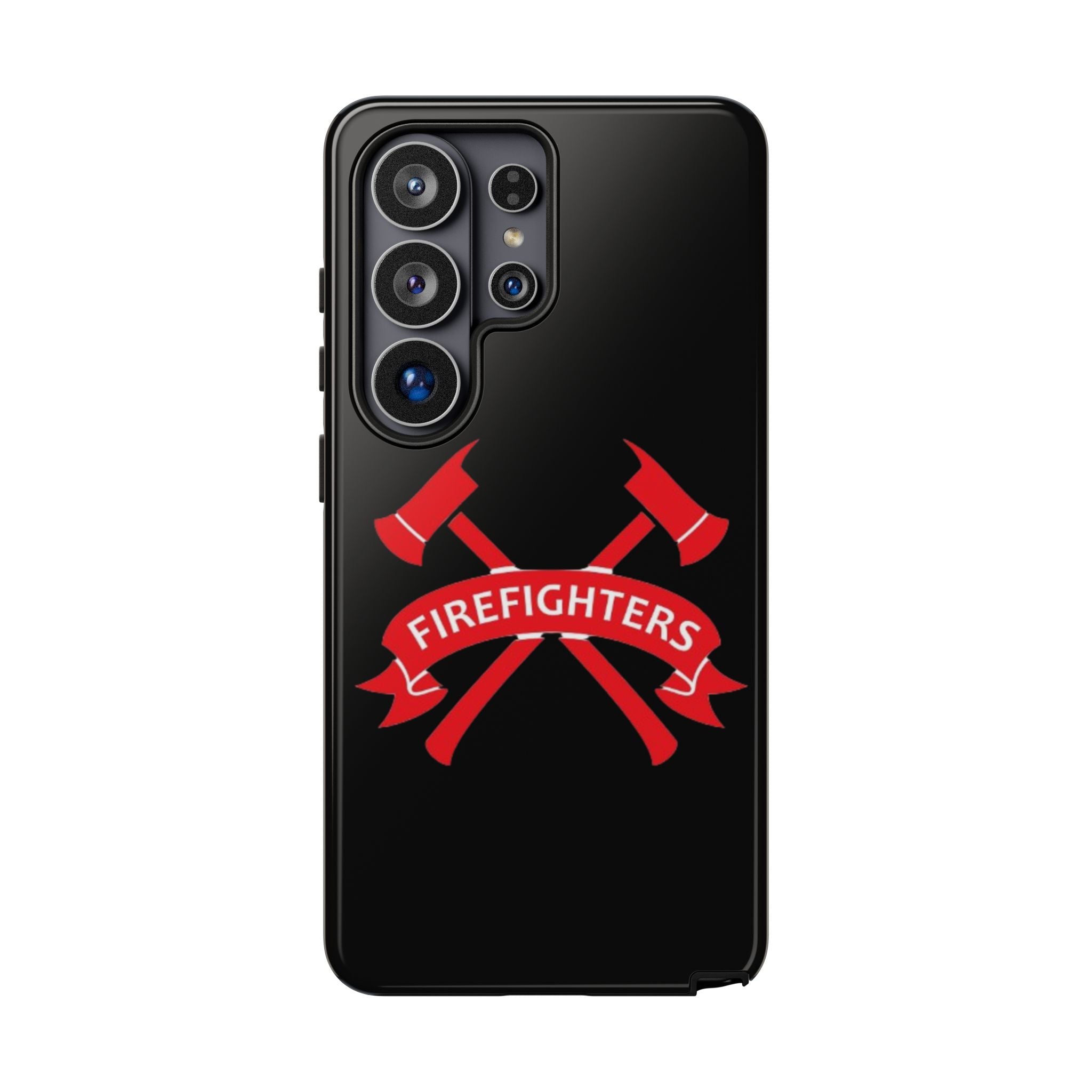 Firefighters Tough Phone Case — Red Crossed Axes Design