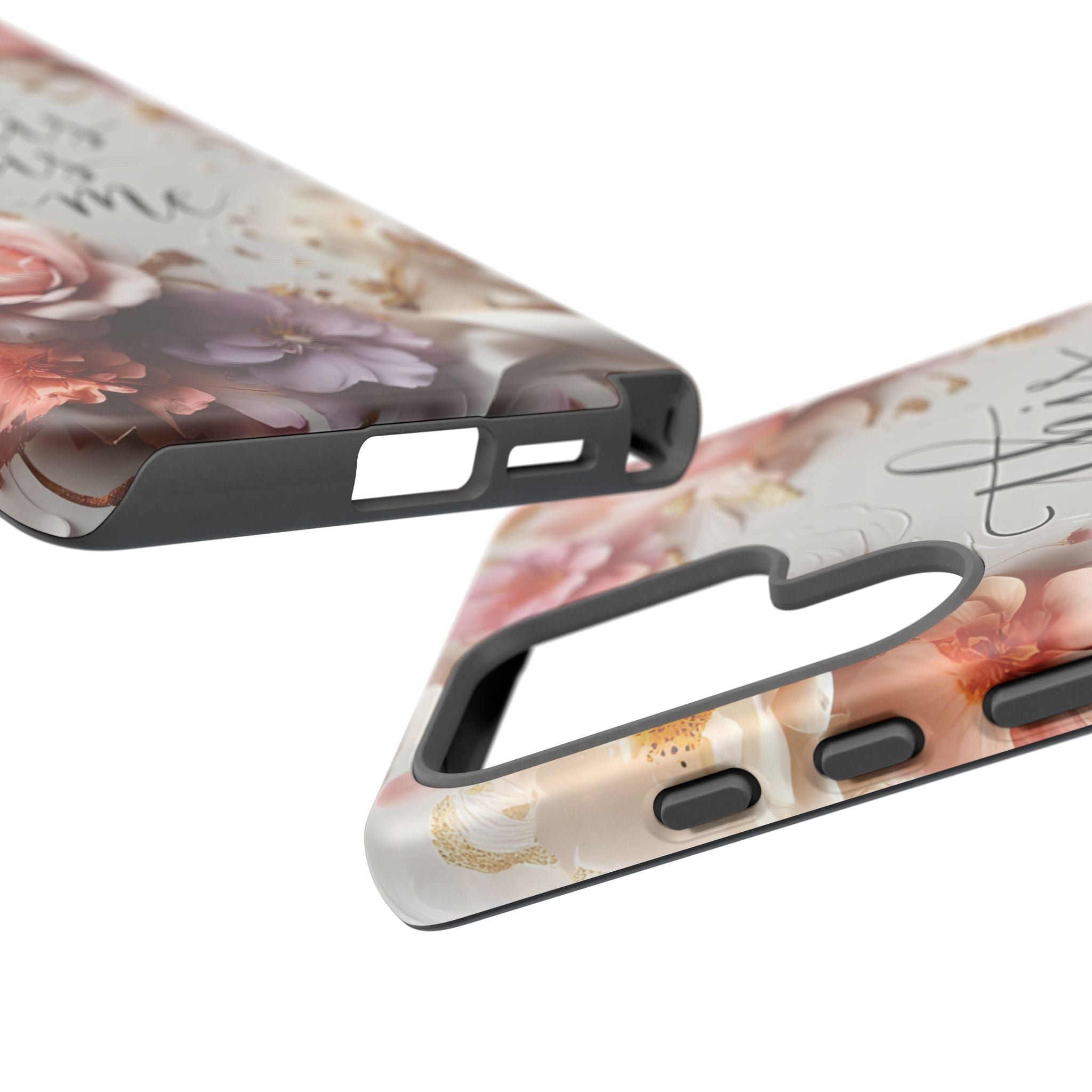 Floral "This Is Me" Tough Phone Case — Protective Floral iPhone Cover for Self-Expression, Gift for Her