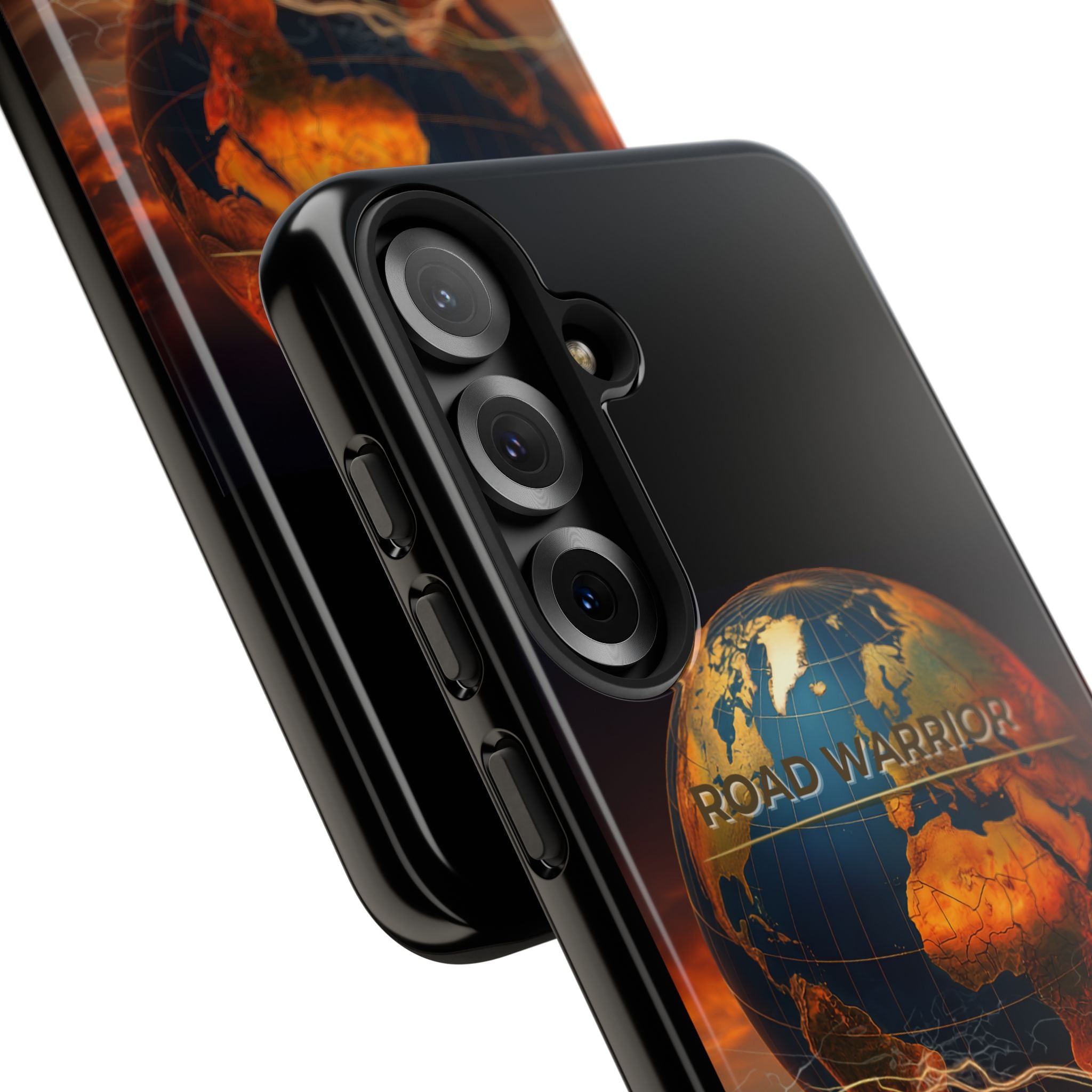 Truck Driver Phone Case — 'Global Road Warrior' Semi Truck Globe Tough Phone Cover