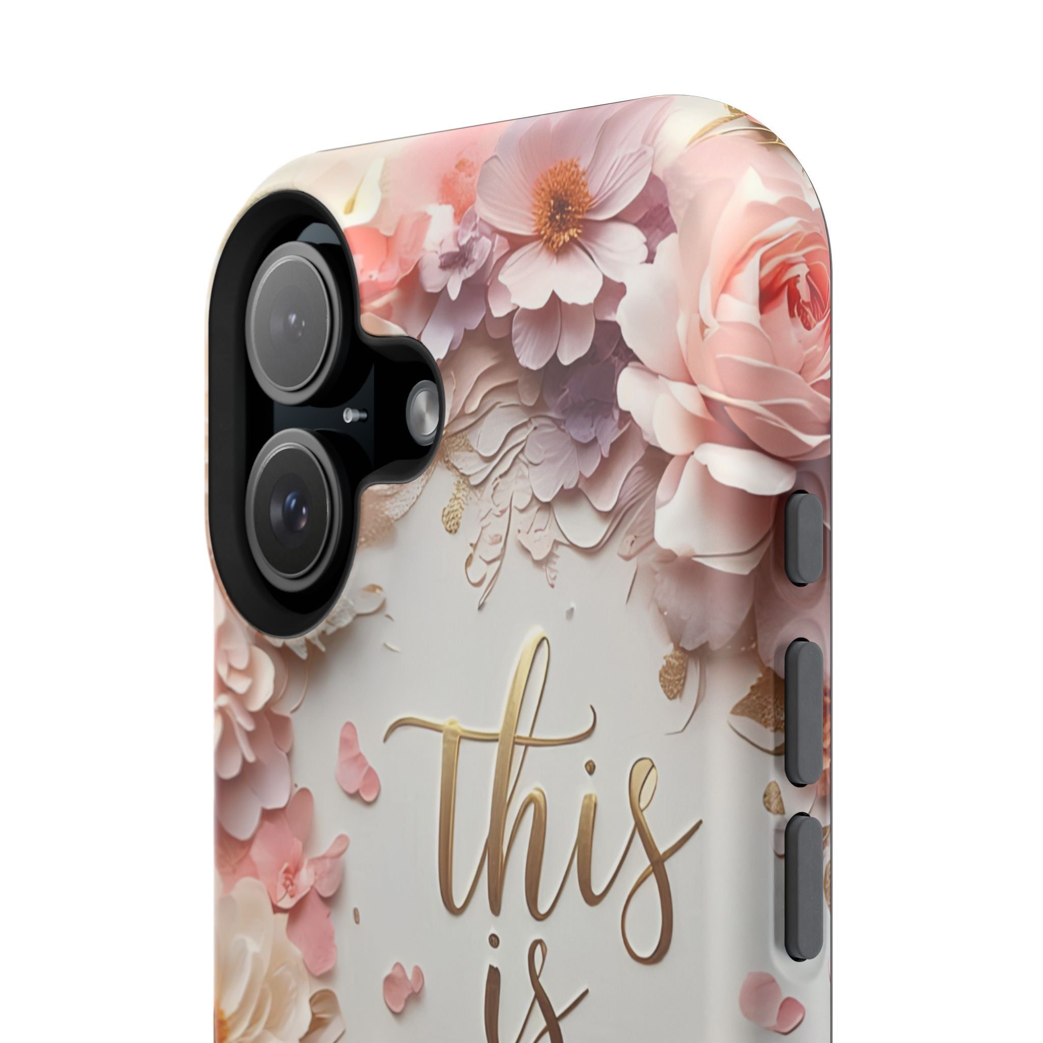 Floral "This Is Me" Phone Case — Impact-Resistant Floral Protective Cover