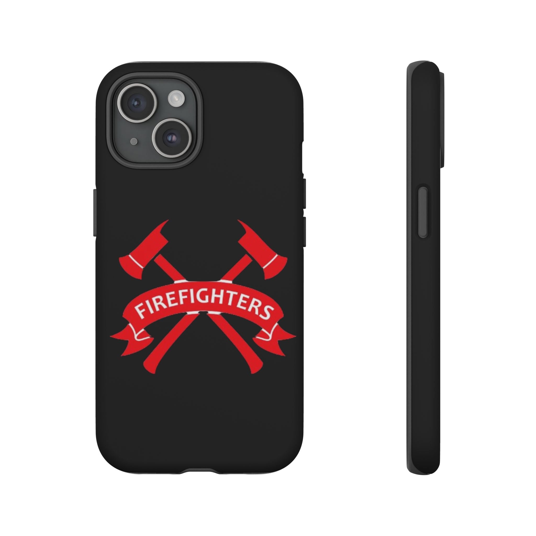 Firefighters Tough Phone Case — Red Crossed Axes Design