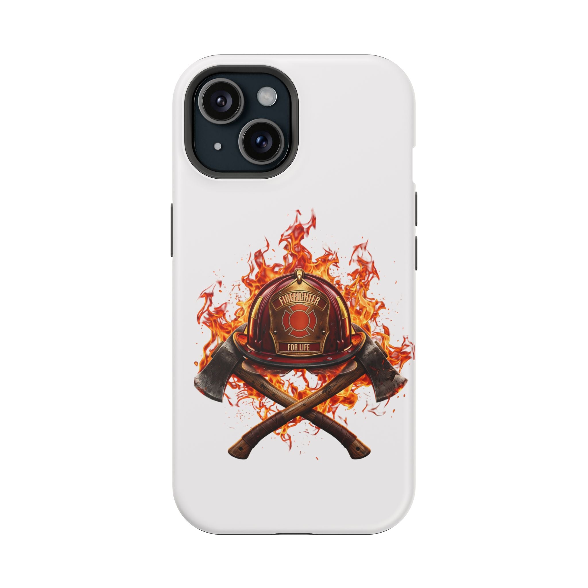 Firefighter Helmet Flames Phone Case — Station 117 Magnetic Impact-Resistant Case