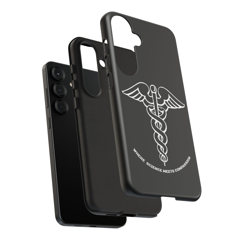 Medical Caduceus Phone Case — "Where Science Meets Compassion" Protective iPhone Cover