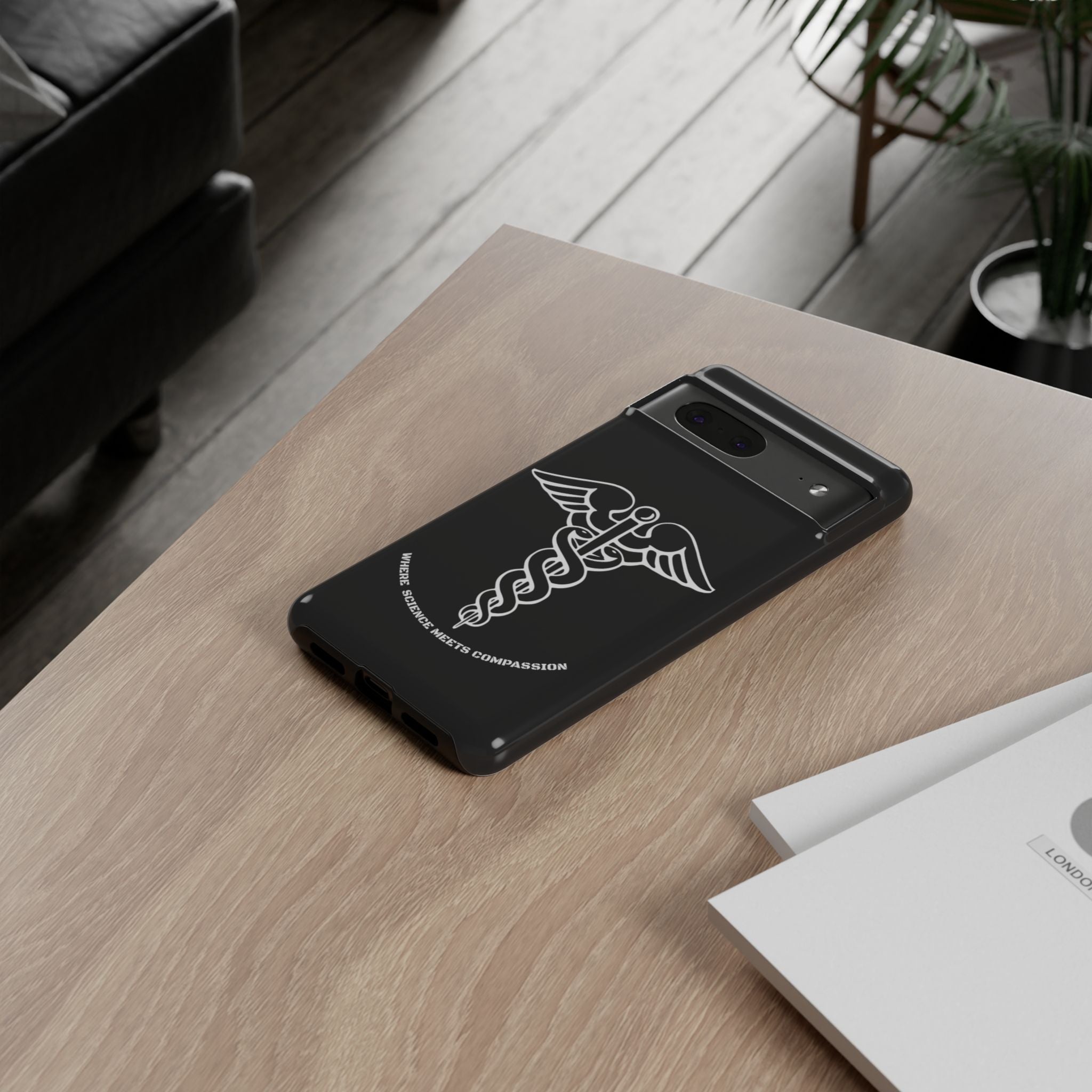 Medical Caduceus Phone Case — "Where Science Meets Compassion" Protective iPhone Cover