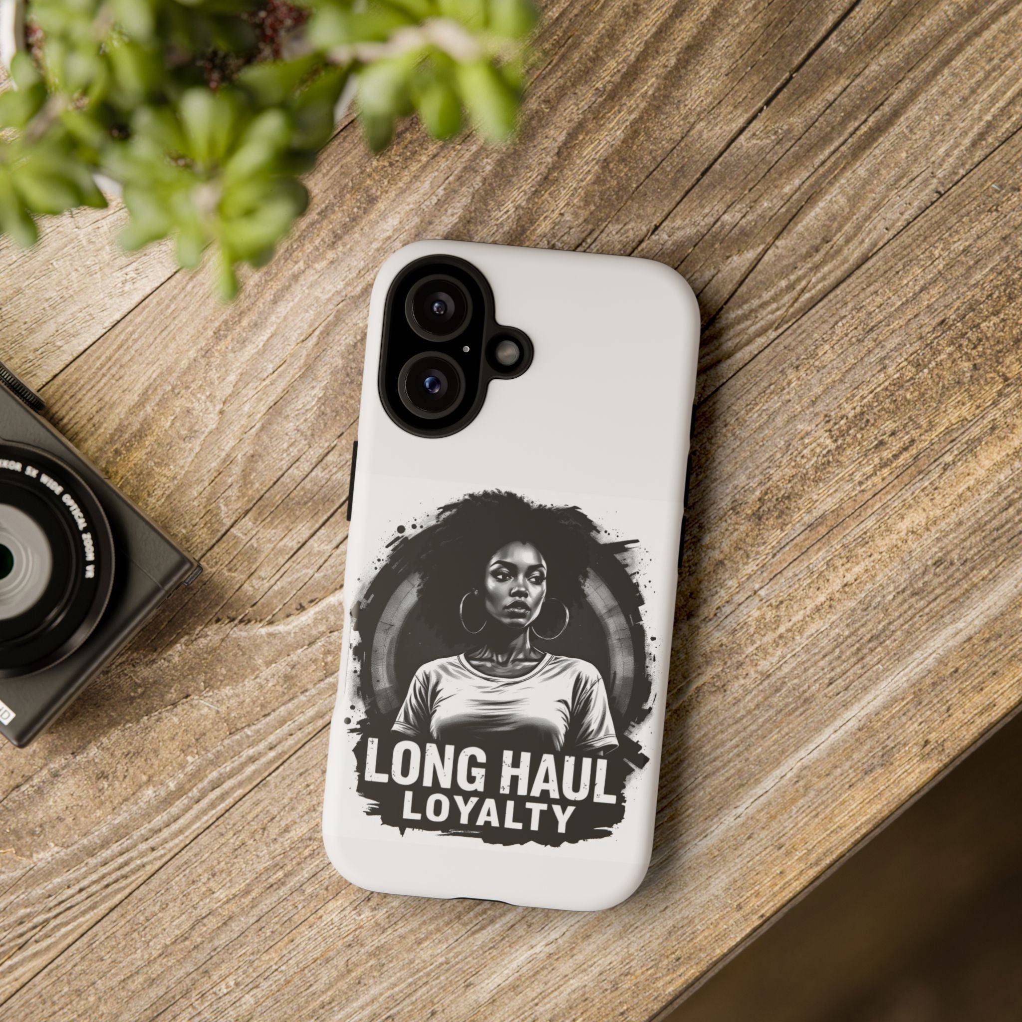 Phone Case — "Long Haul Loyalty" Black & White Portrait Protective Case